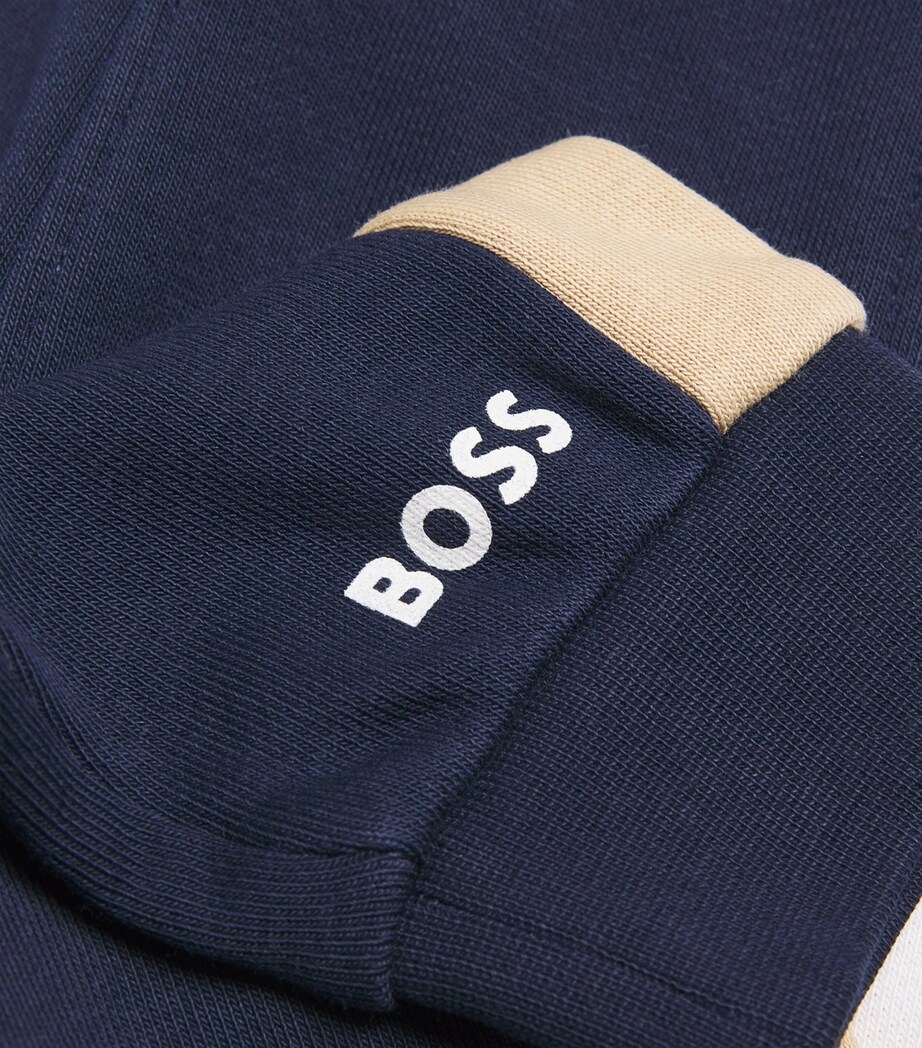 BOSS Kidswear Logo Drawstring Sweatpants (3-18 Months) Navy Image 4
