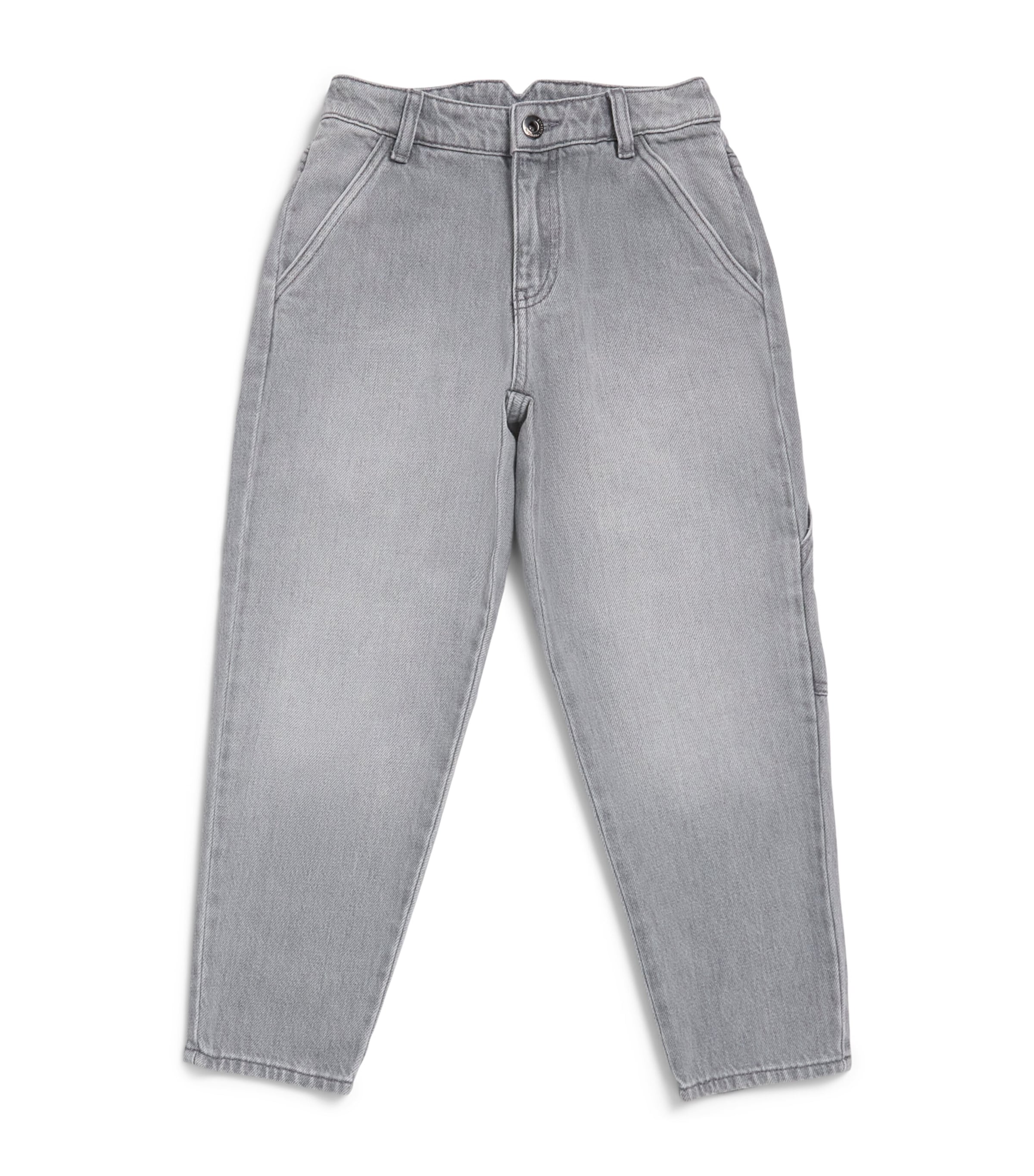 Emporio Armani Kids Straight Jeans (4-16 Years) Denim Gray Image 1