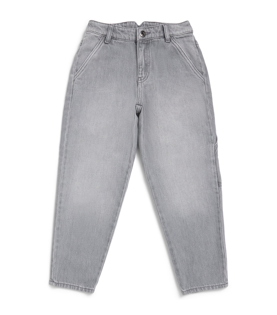 Emporio Armani Kids Straight Jeans (4-16 Years) Denim Gray Image 1