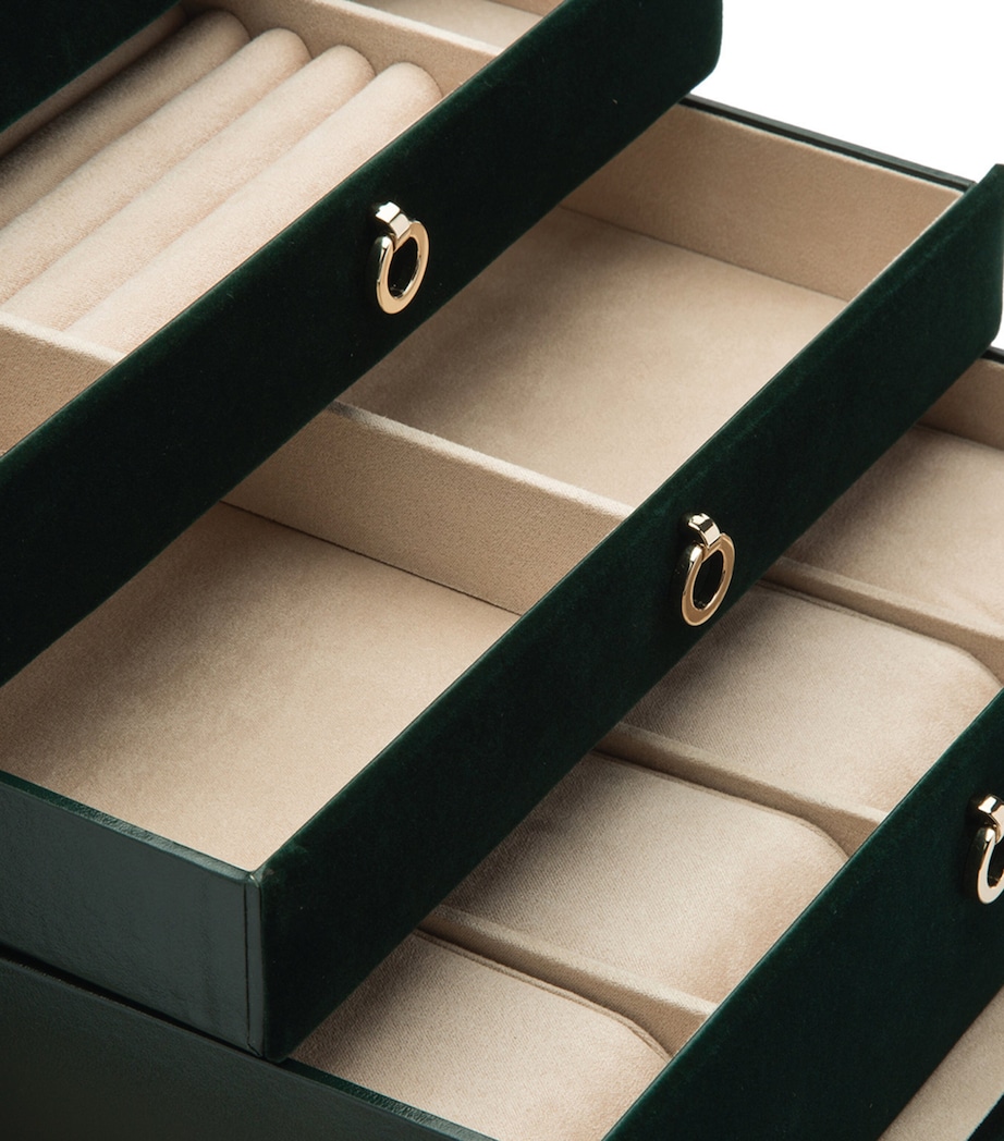 Large Zoe Jewellery Box FOREST GREEN Image 4