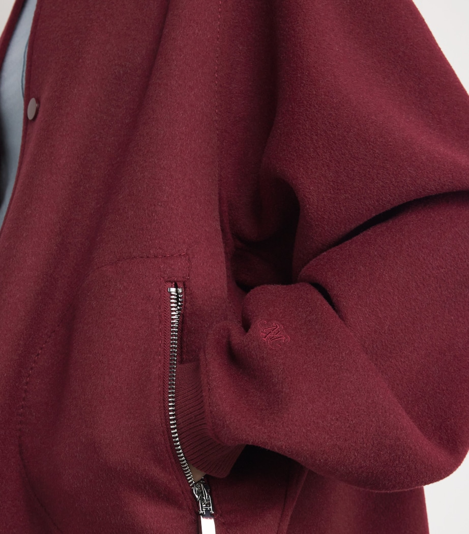 Virgin Wool Bomber Jacket BORDEAUX Image 6