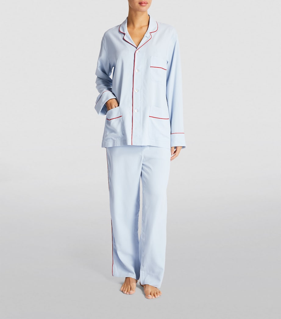 Silk Laurent Pyjama Set CERULEAN Image 2