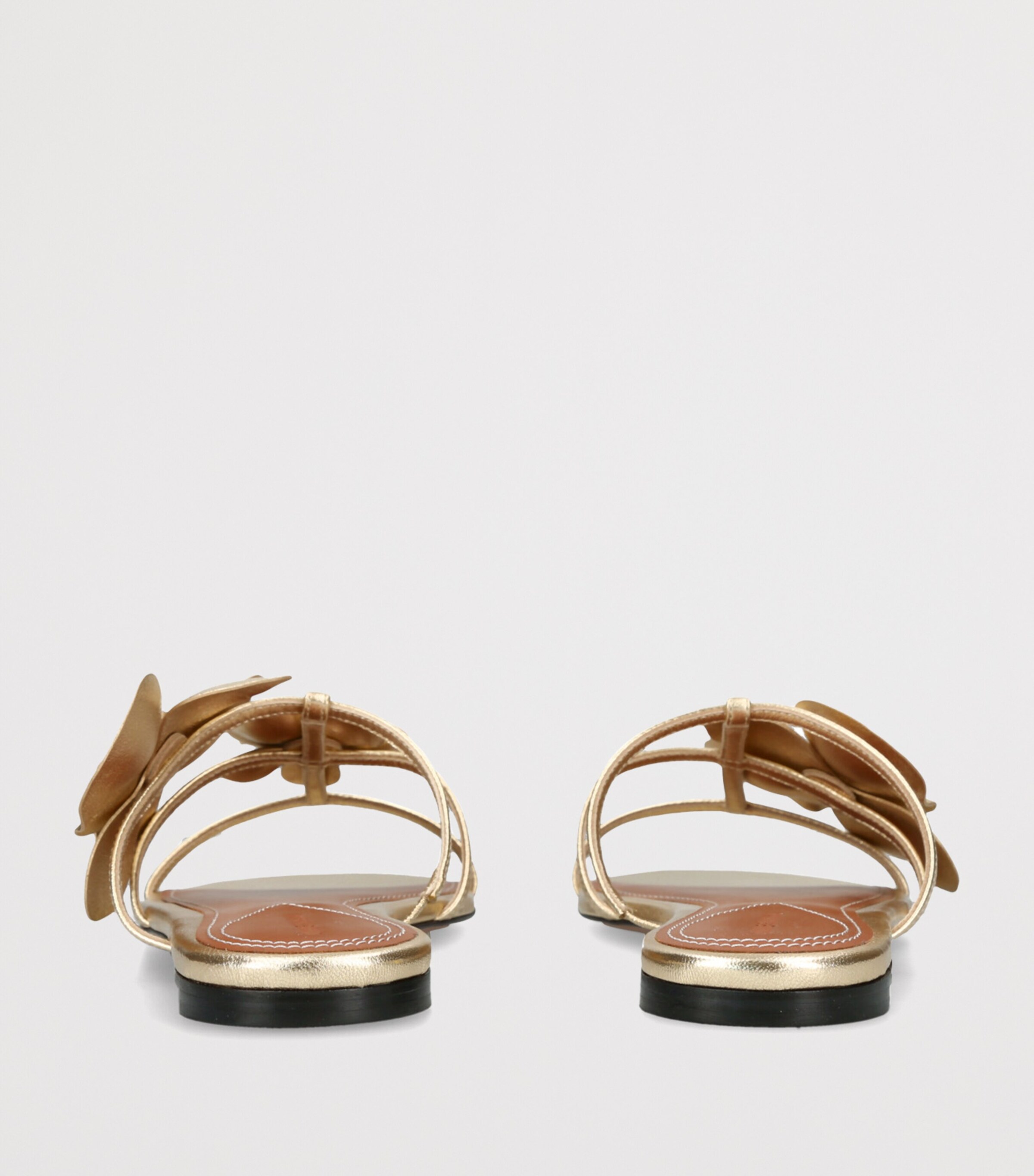 Zimmermann Leather Orchid Slides Gold Image 2