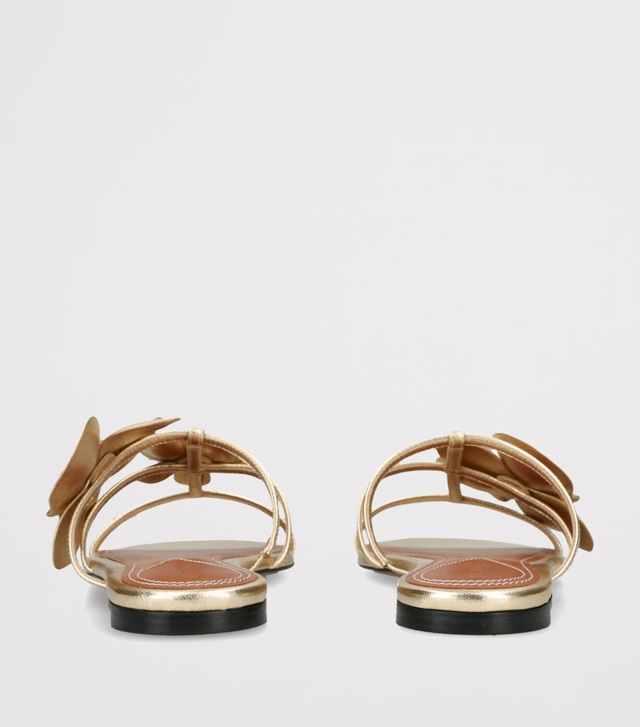 Zimmermann Leather Orchid Slides Gold Image 2