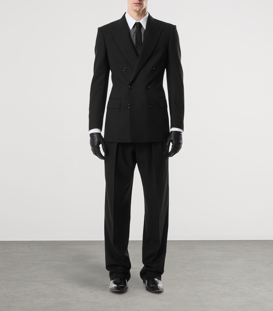 Wool Pleated Trousers NAA Image 2