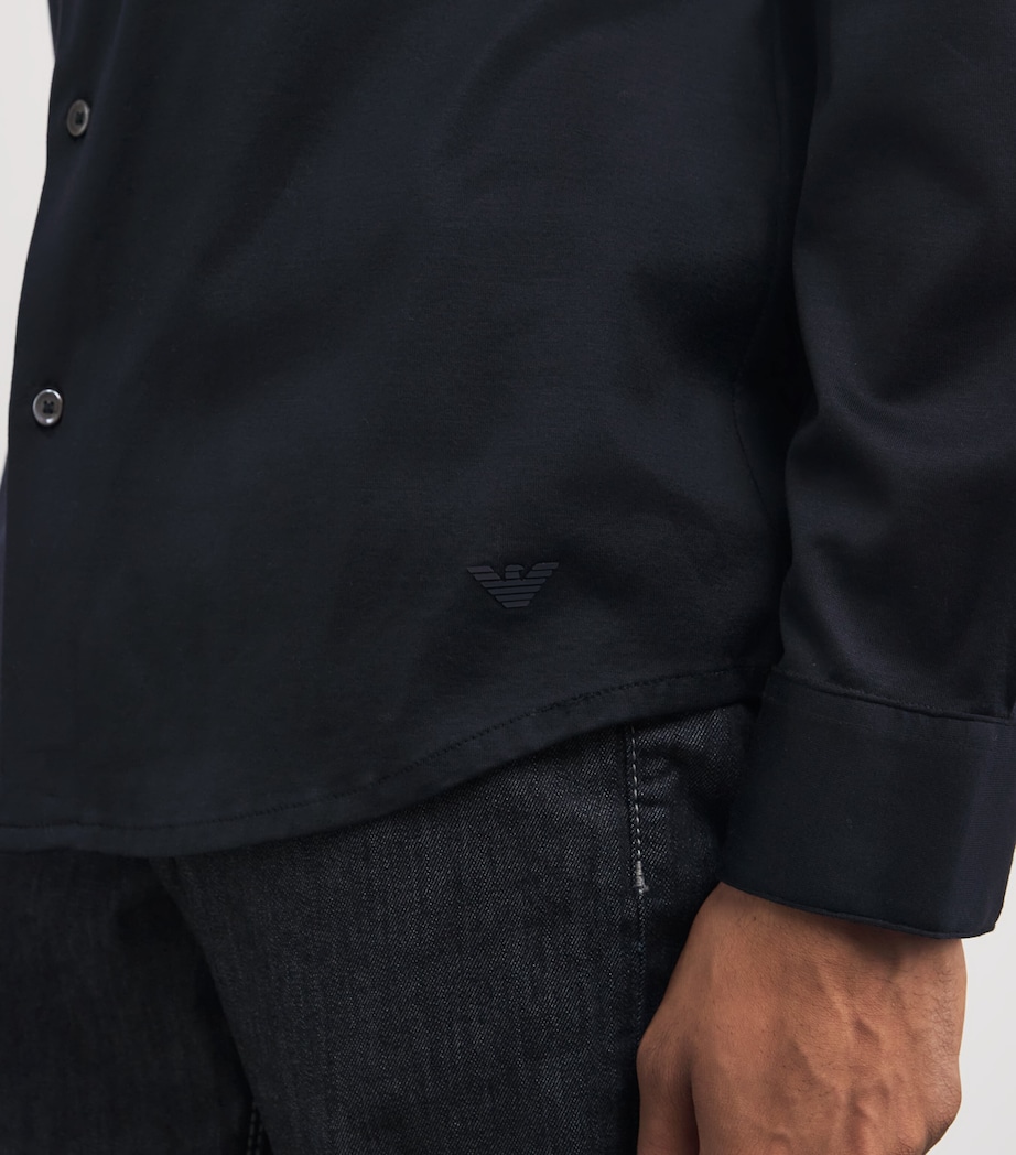 Lyocell-Cotton Long-Sleeve Shirt 920 Image 6