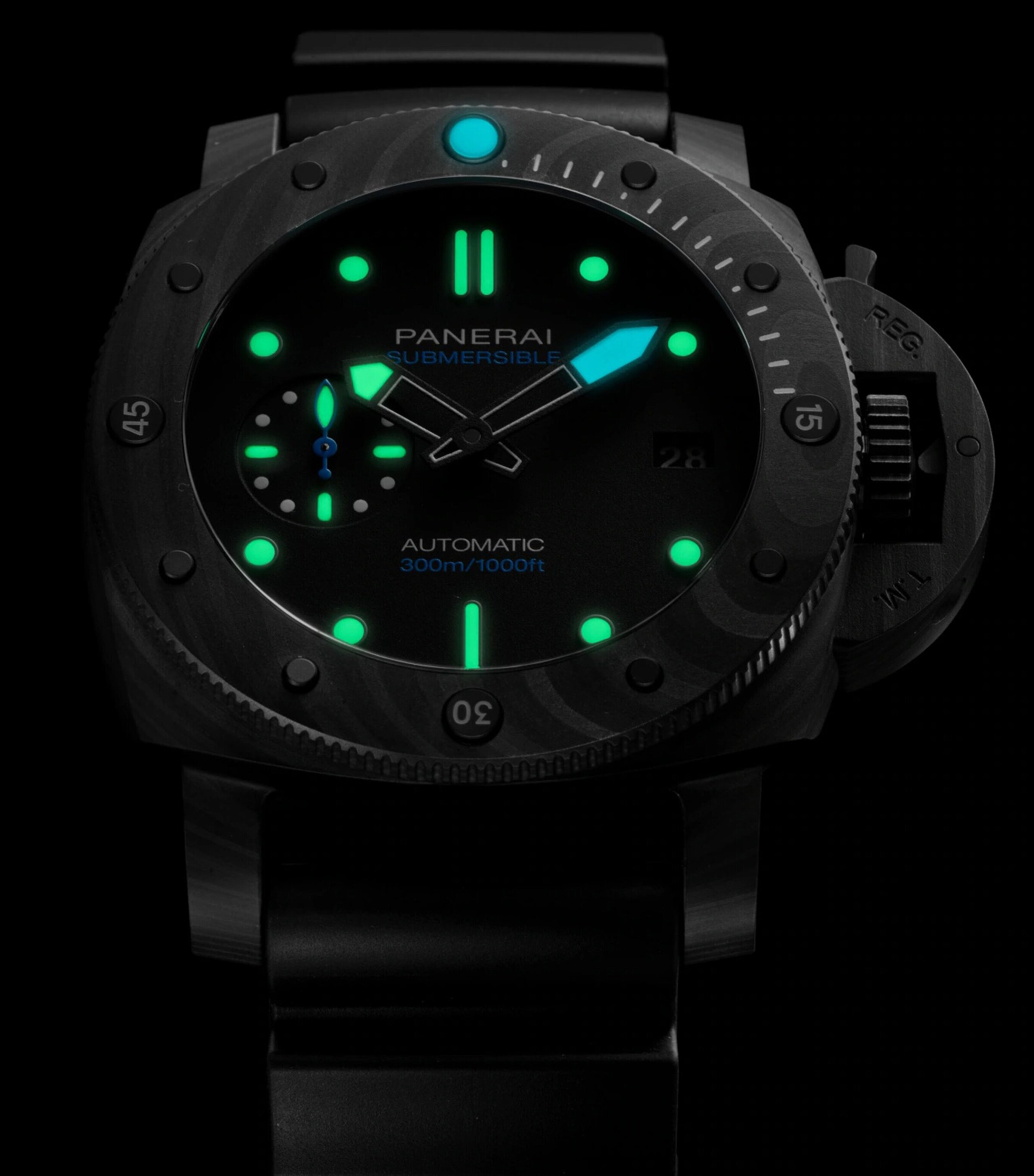 Panerai Carbotech Submersible Watch 42mm Black Image 7