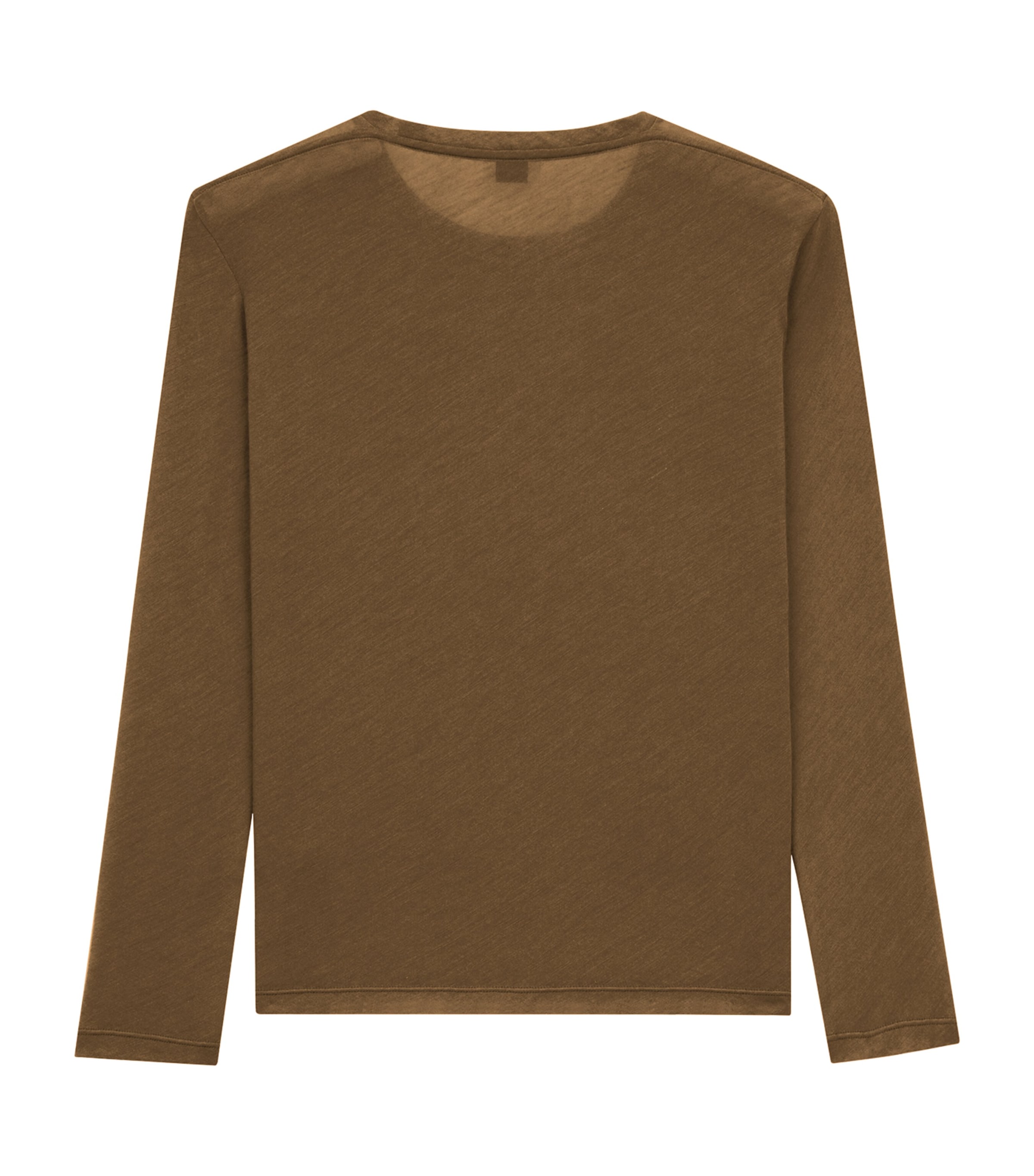 Saint Laurent Womens Cashmere-Silk Long-Sleeve T-Shirt Image 2