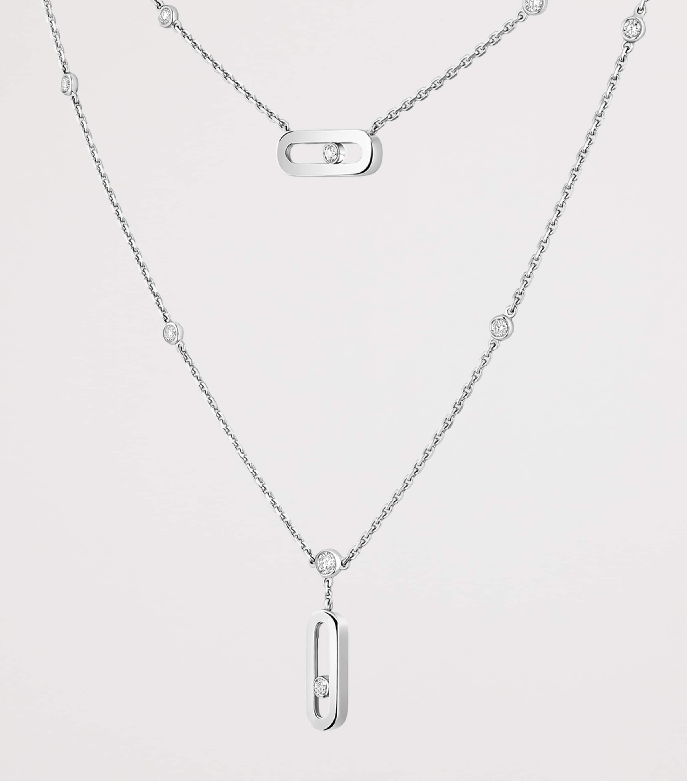 Messika Move Uno White Gold and Diamond Necklace (0.30ct) White Gold Image 3