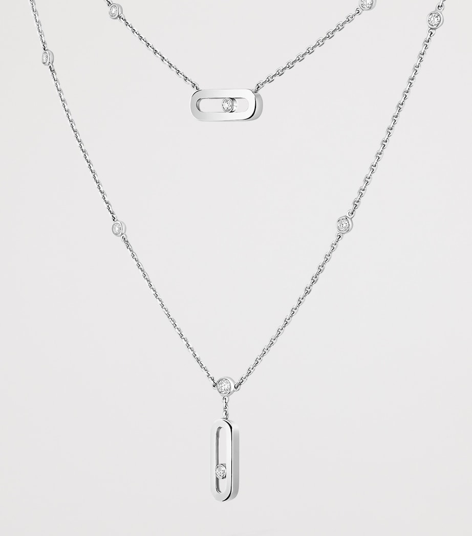 Messika Move Uno White Gold and Diamond Necklace (0.30ct) White Gold Image 3