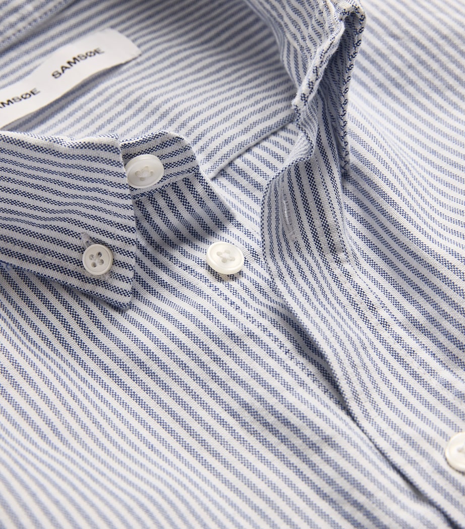 Cotton Pinstripe Saliam BX Shirt OXFORD NARROW ST Image 5