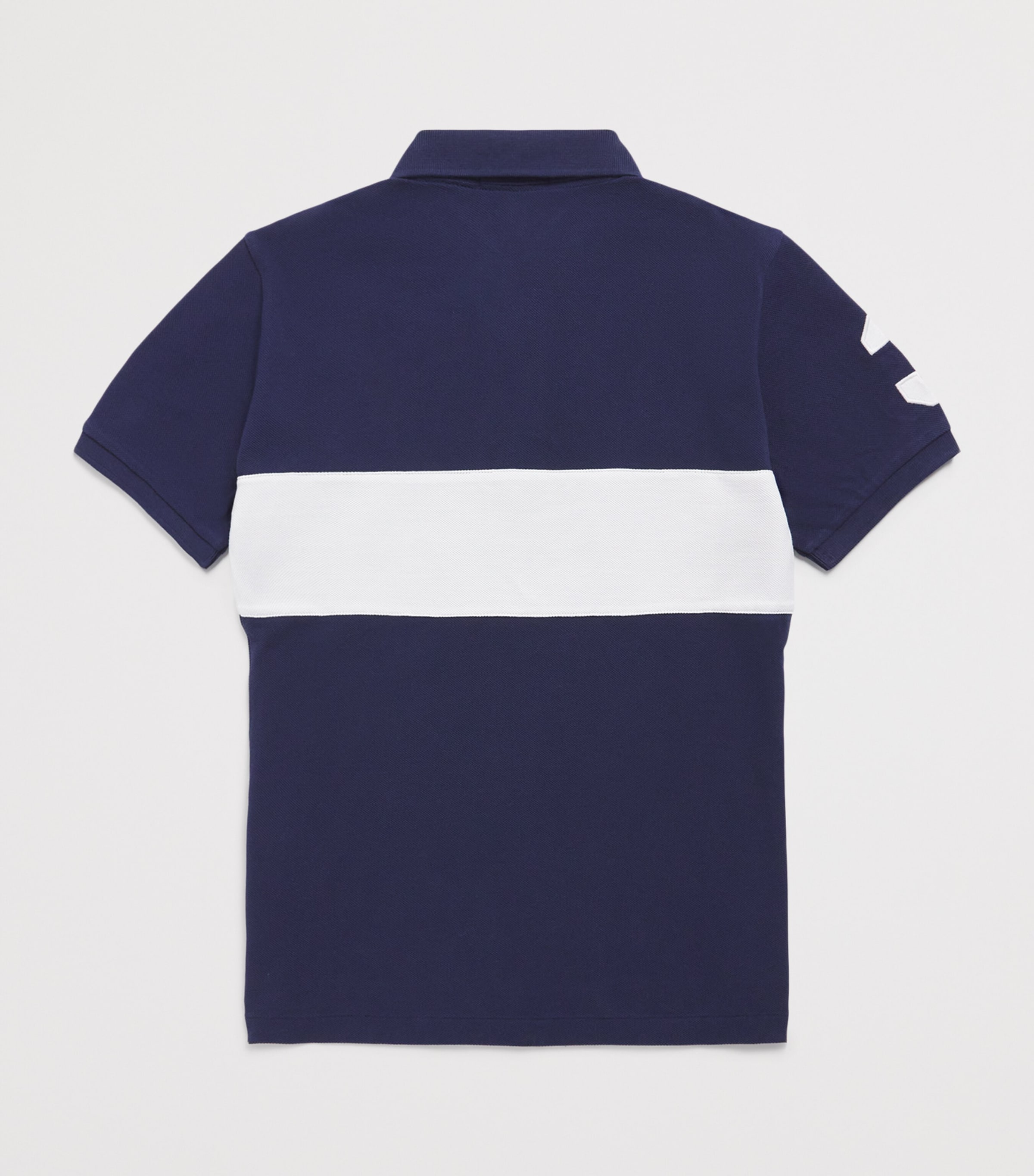 Ralph Lauren Kids Cotton Big Pony Polo Shirt (6-14 Years) Navy/wht P Image 2