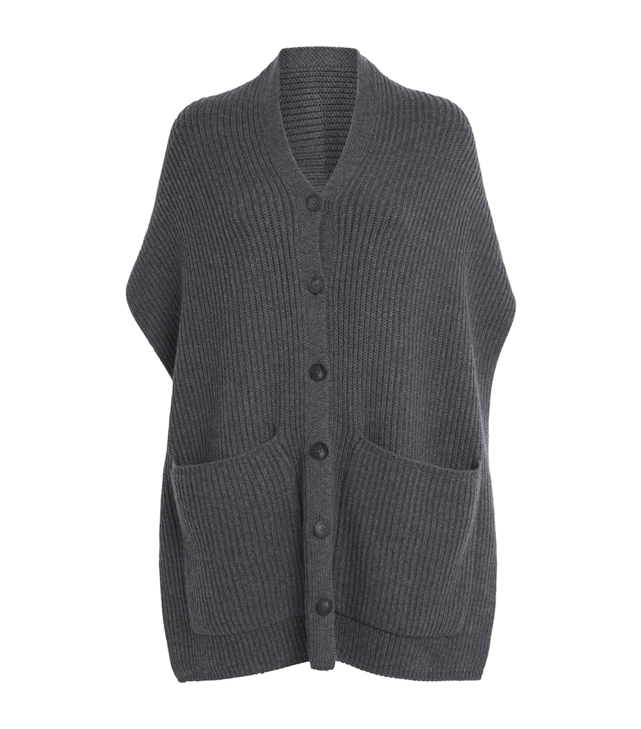 Merino-Cashmere-Silk Cardigan SMOKE Image 1