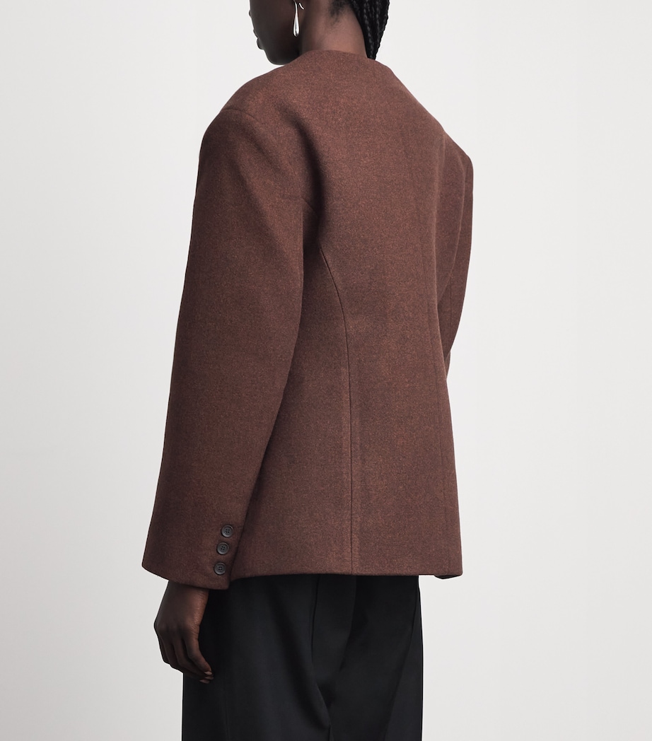 Source Unknown Womens Banton Double-Breasted Jacket Br Image 5