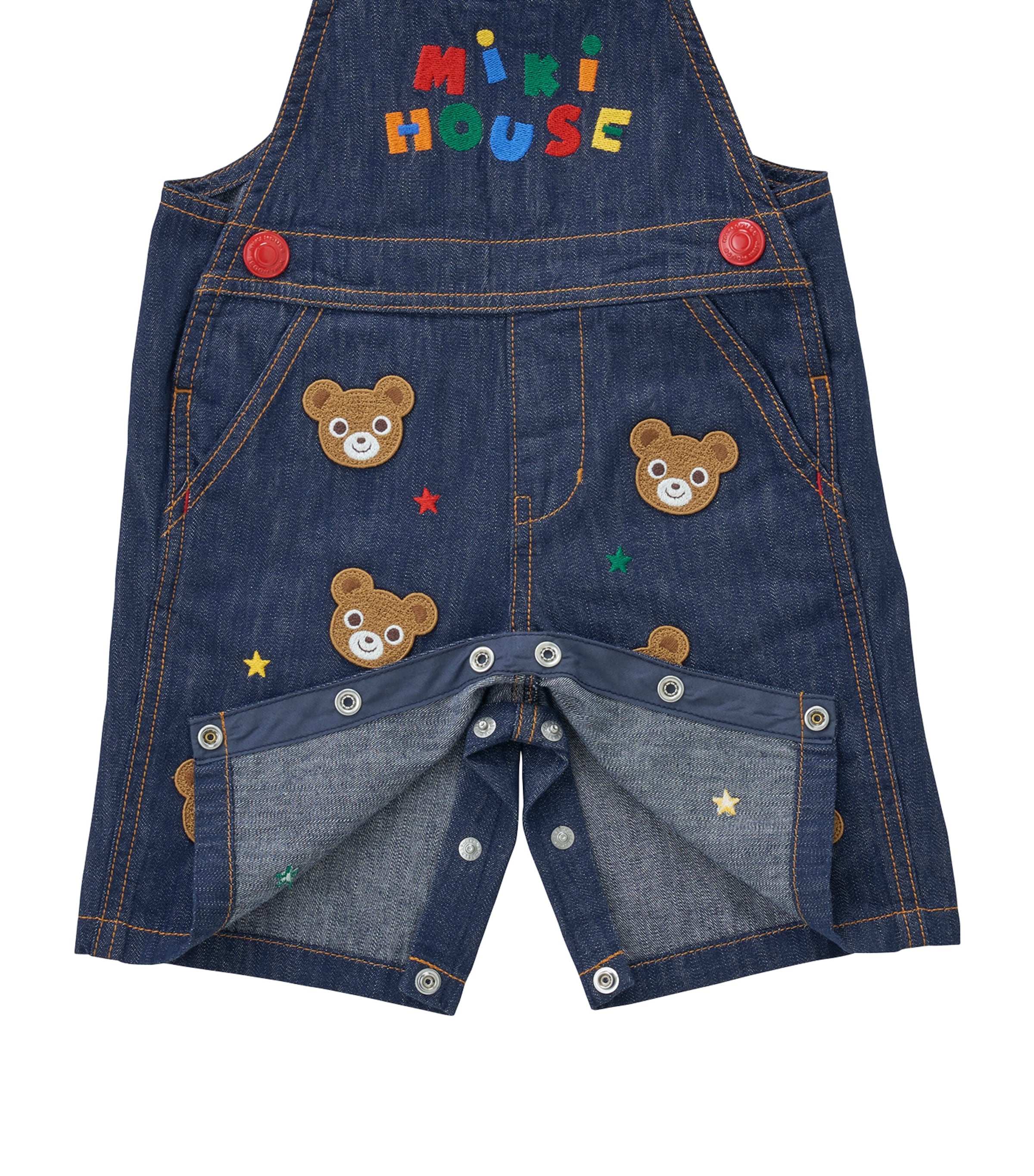 Embroidered Bear Dungarees (3-36 Months) 11 Image 3