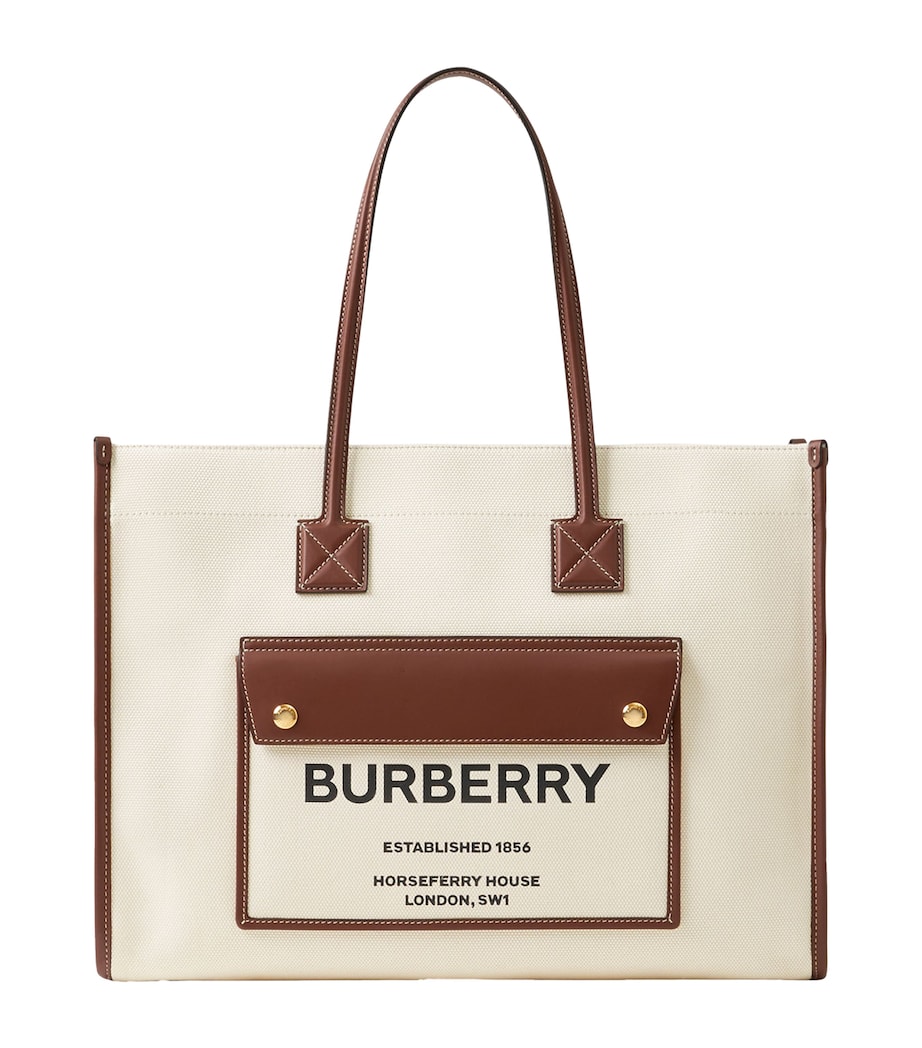 Small Freya Tote Bag NATURAL/TAN Image 1