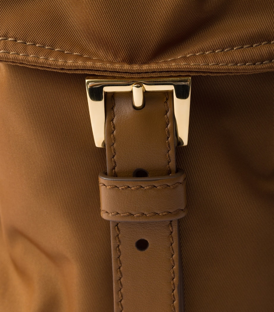 Large Re-Nylon and Leather Explore Shoulder Bag F0134 Image 6