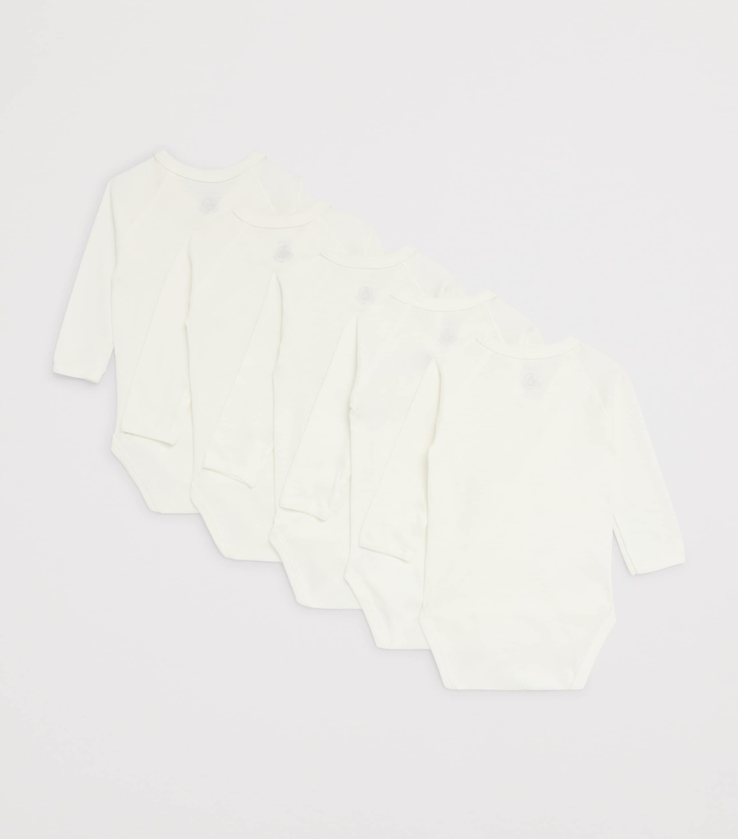 Petit Bateau Set of 5 Organic Cotton Bodysuits (0-12 Months) Variante Image 2
