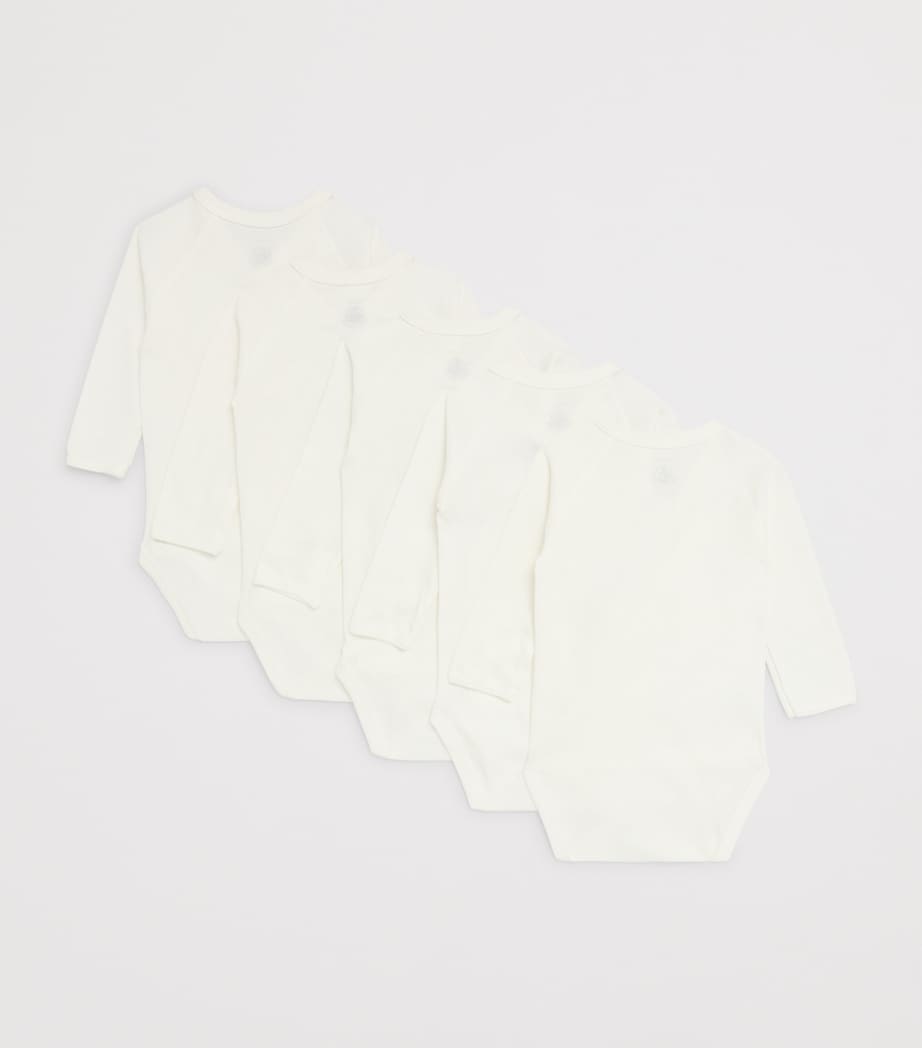 Petit Bateau Set of 5 Organic Cotton Bodysuits (0-12 Months) Variante Image 2