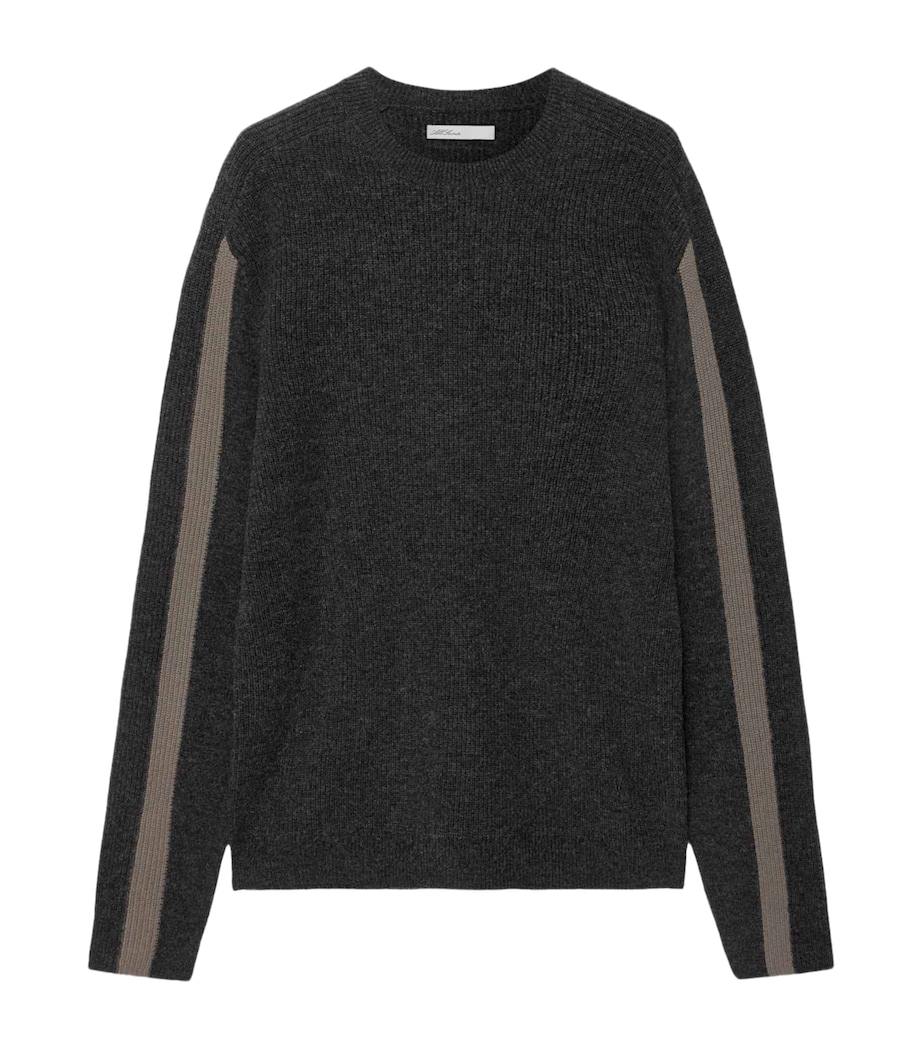 AllSaints Mens Merino Wool Hawke Sweater Charcoal Grey Image 1