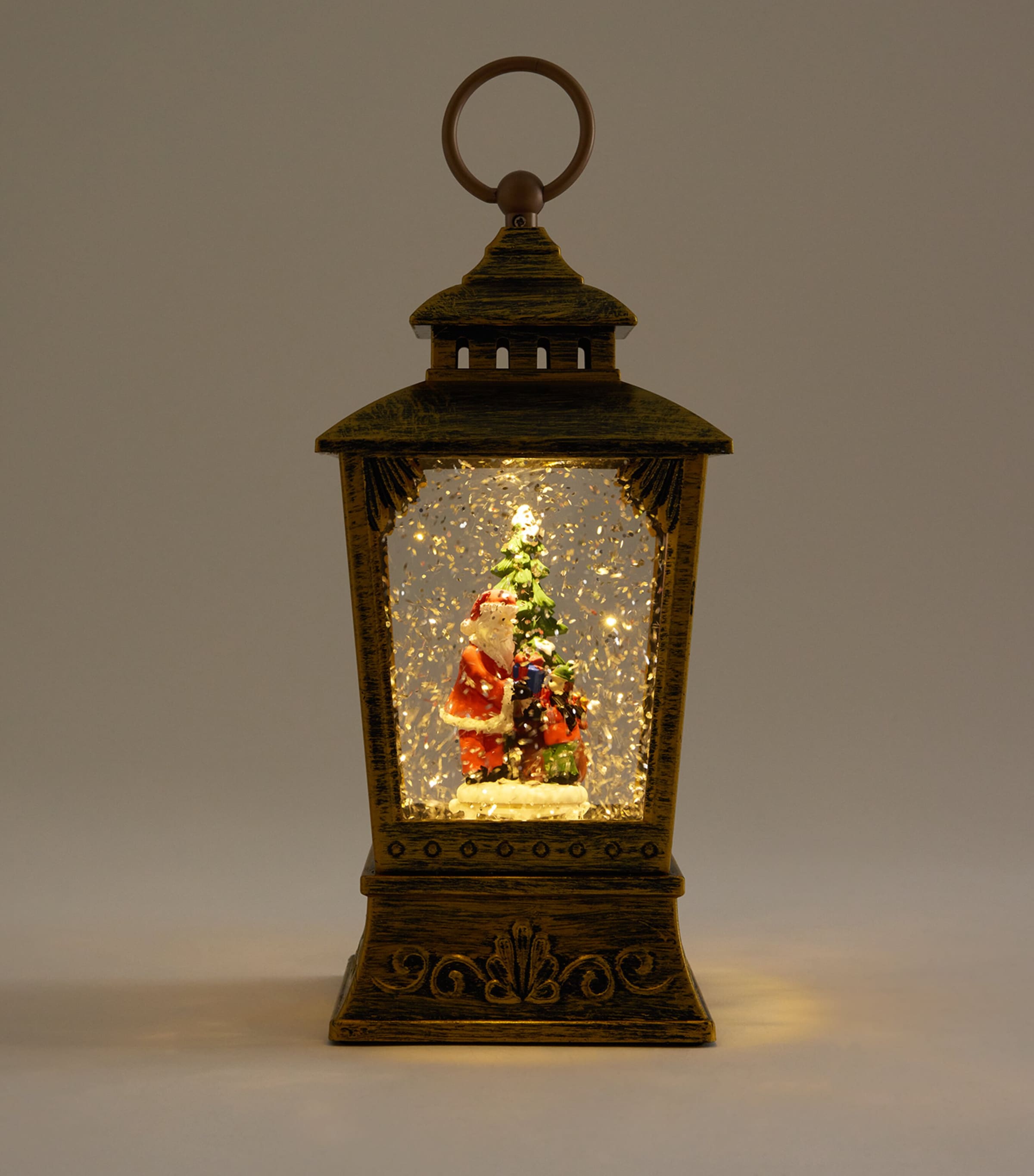 Harrods LED Water Spinner Lantern Gold/warm White Image 2