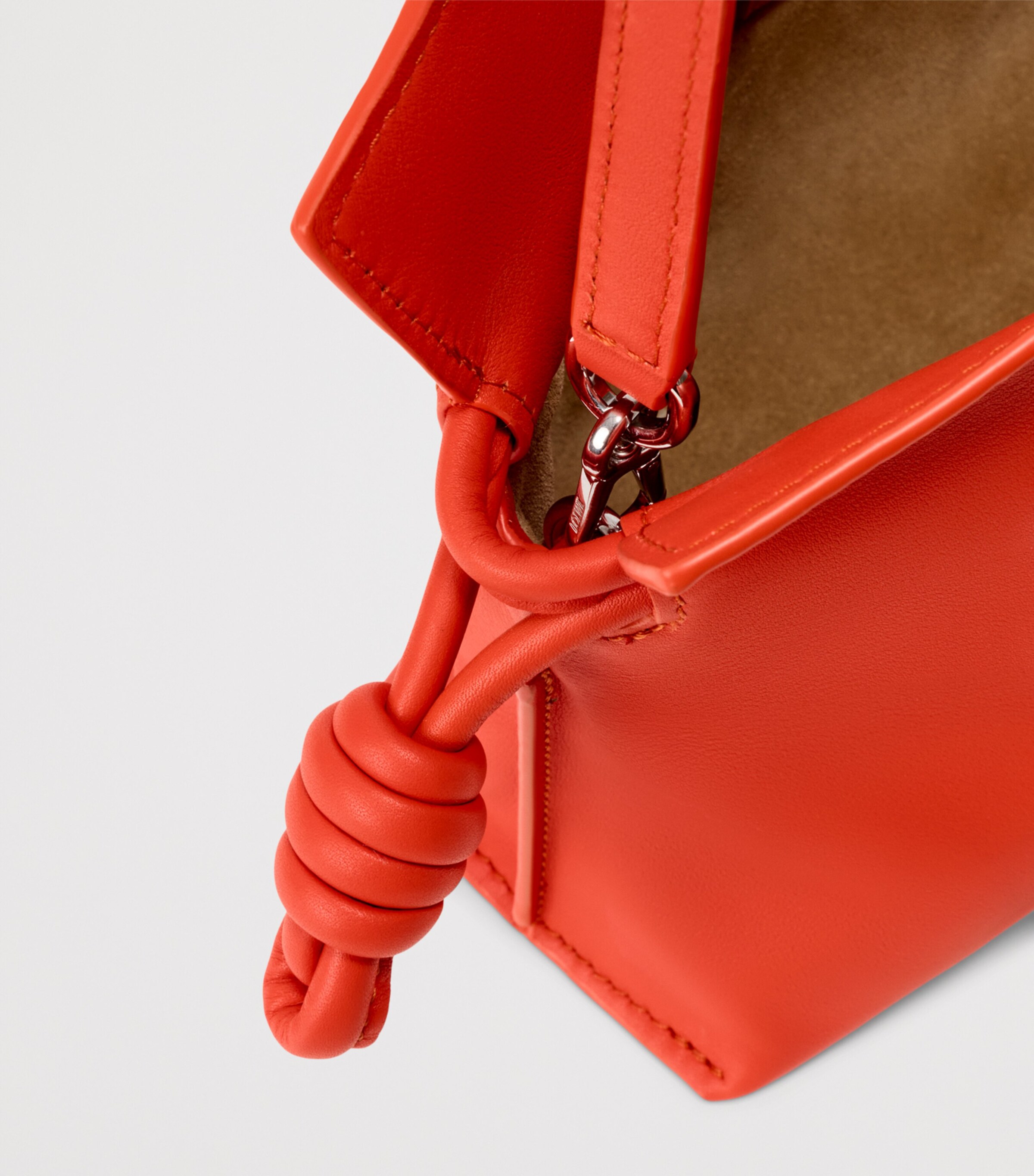 LOEWE Mini Leather Flamenco Clutch Bag Sunrise Orange Image 7