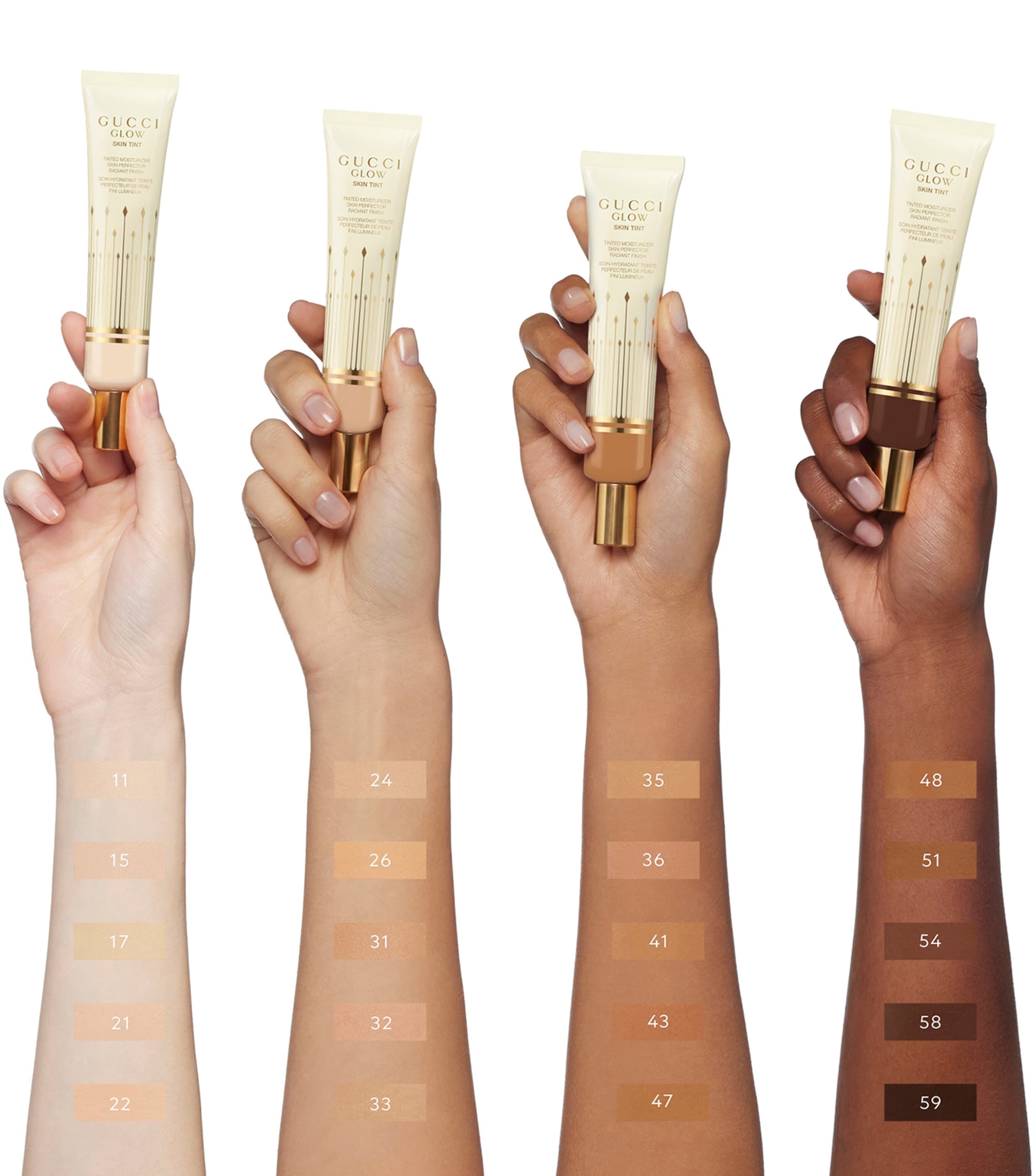 Gucci Glow Skin Tint Moisturiser (40ml) 32 MEDIUM Image 3
