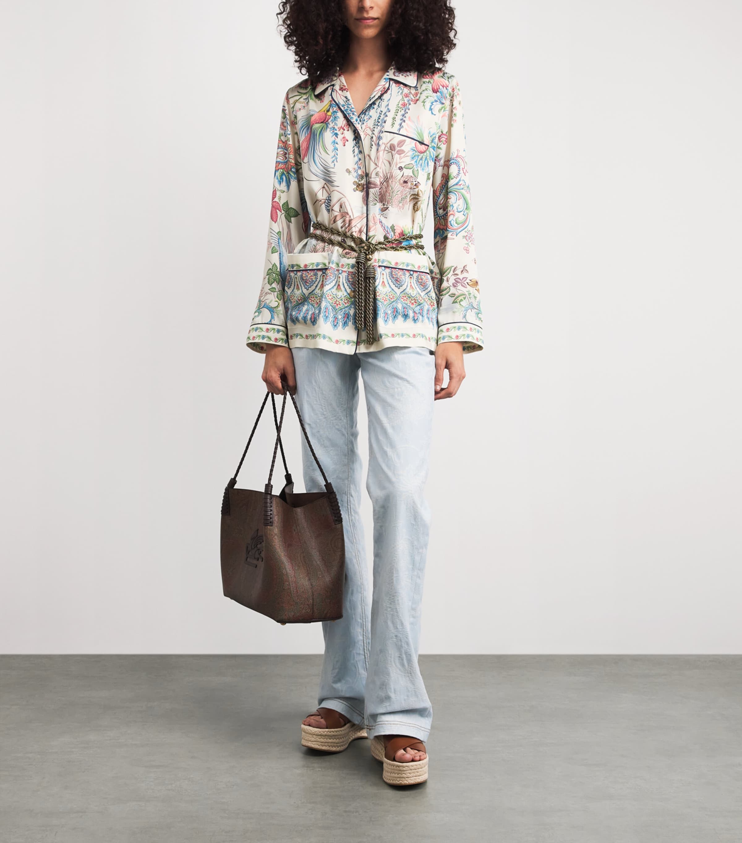 Etro Womens Twill Printed Shirt Image 2