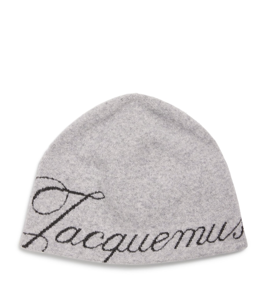 Wool-Blend Logo Beanie GREY-950 Image 1