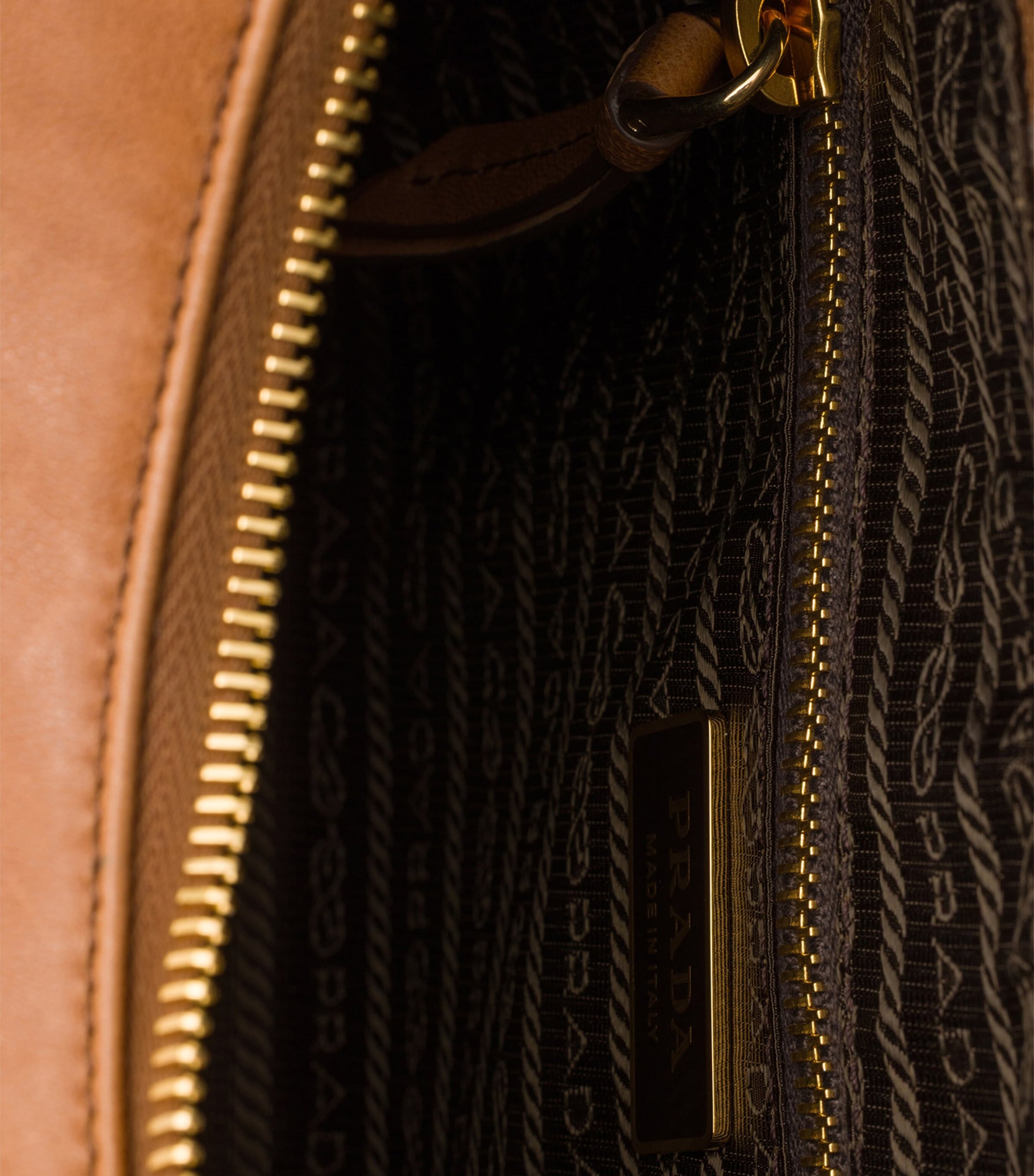 Prada Womens Large Nappa Leather Explore Shoulder Bag Brown Image 6