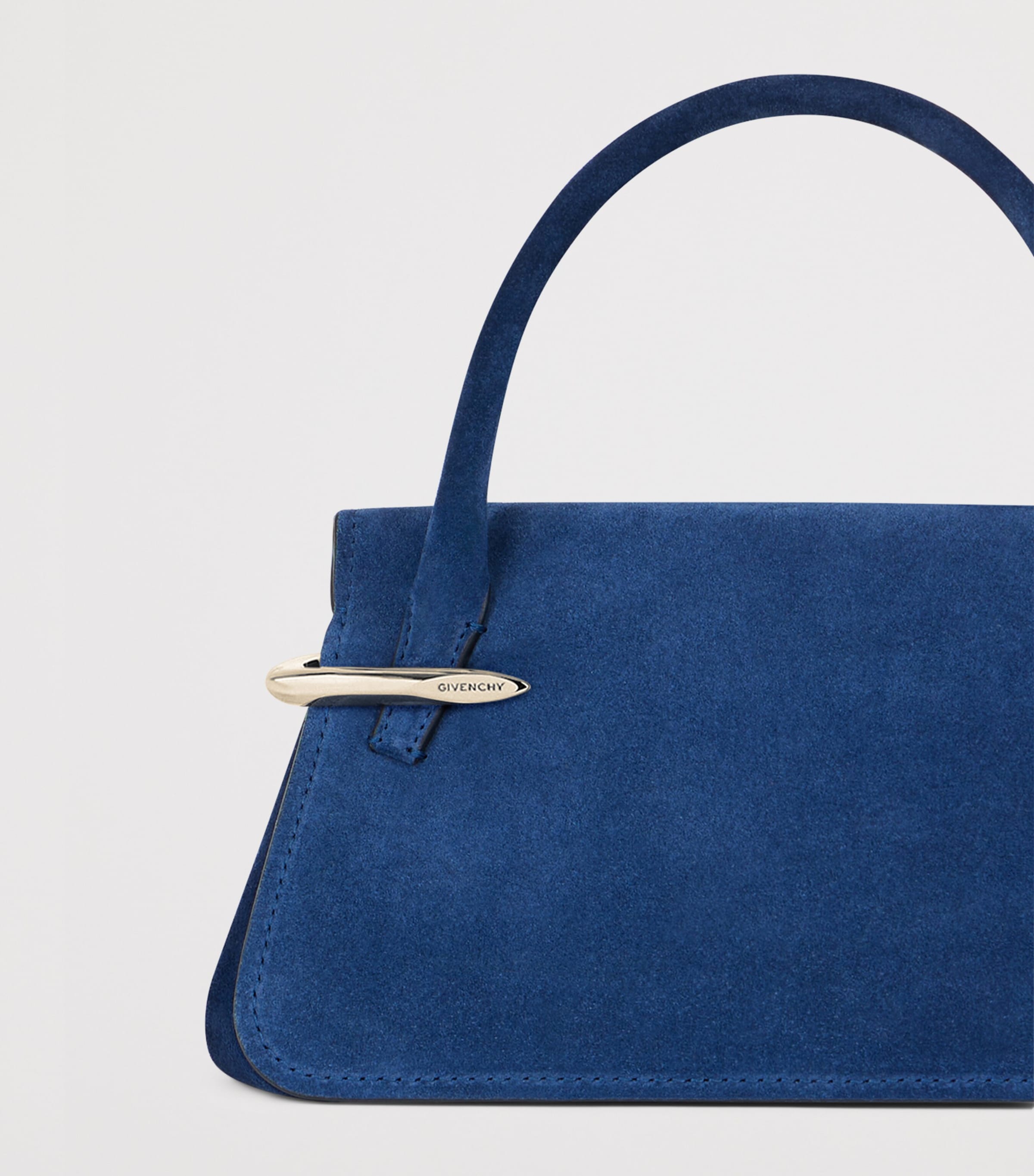 Givenchy Mini Suede Pinch Top-Handle Bag Image 4