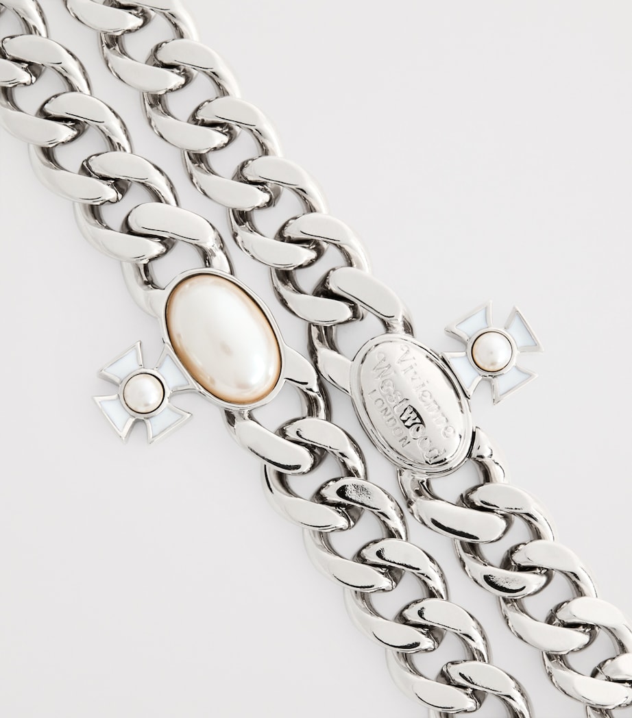 Jewel-Orb Gaby Necklace P693 PLATINUM Image 3