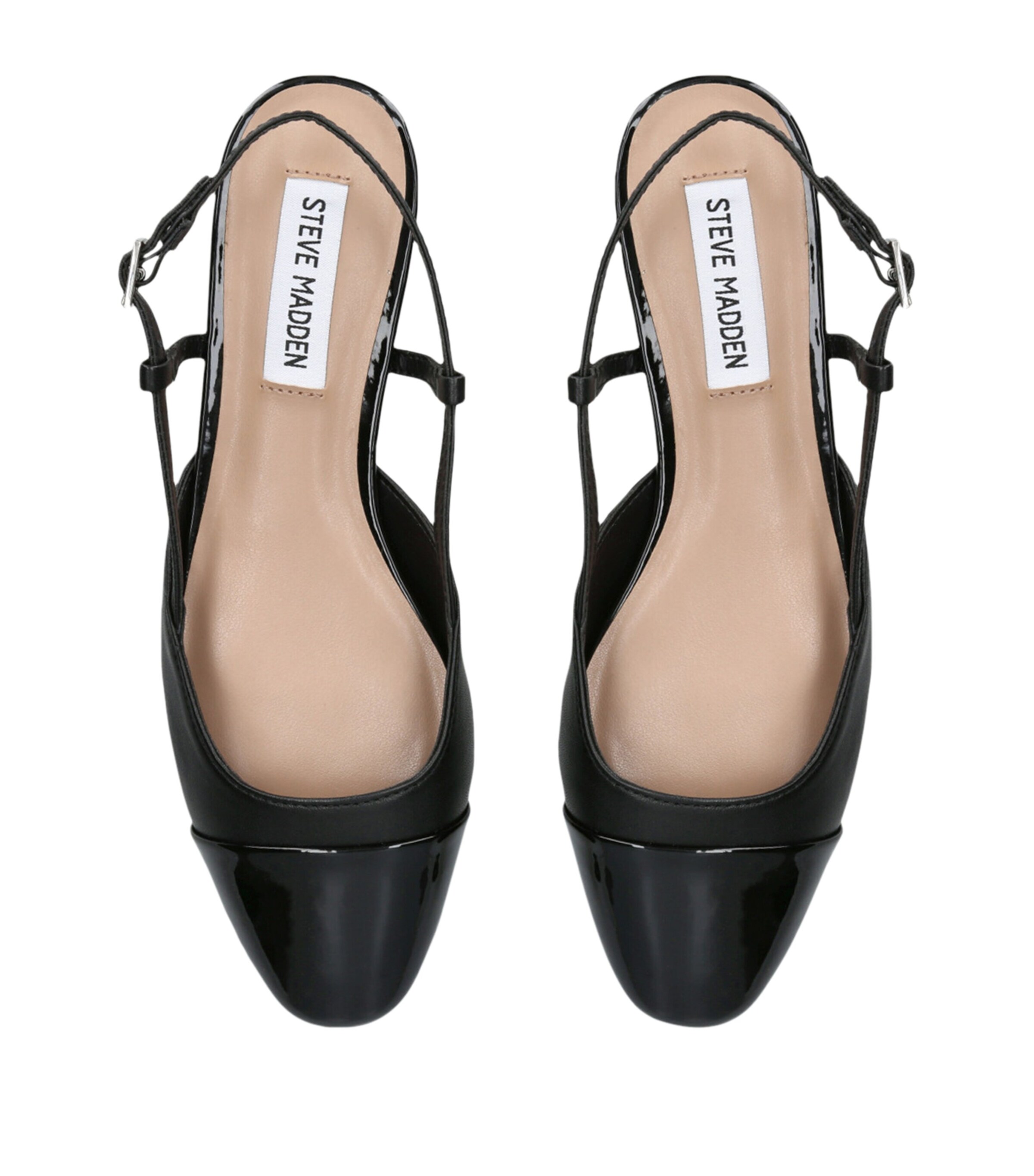 Leather Belinda Slingback Flats BLACK Image 4