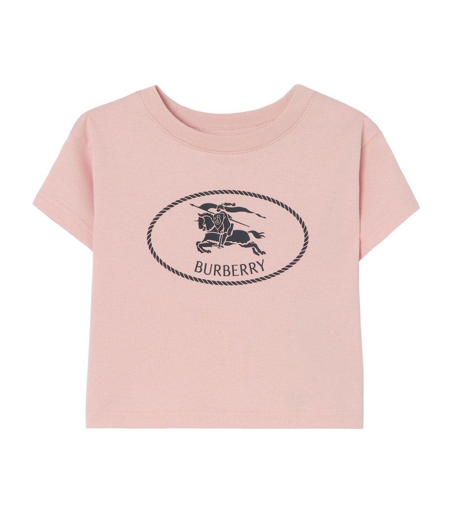 Burberry Kids Cotton EKD Stamp T-Shirt (6-36 Months) Bouquet Image 1