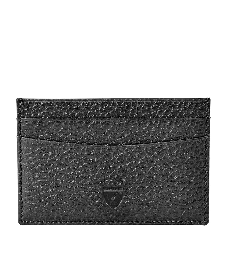 Leather Logo Card Holder BLACK Image 1