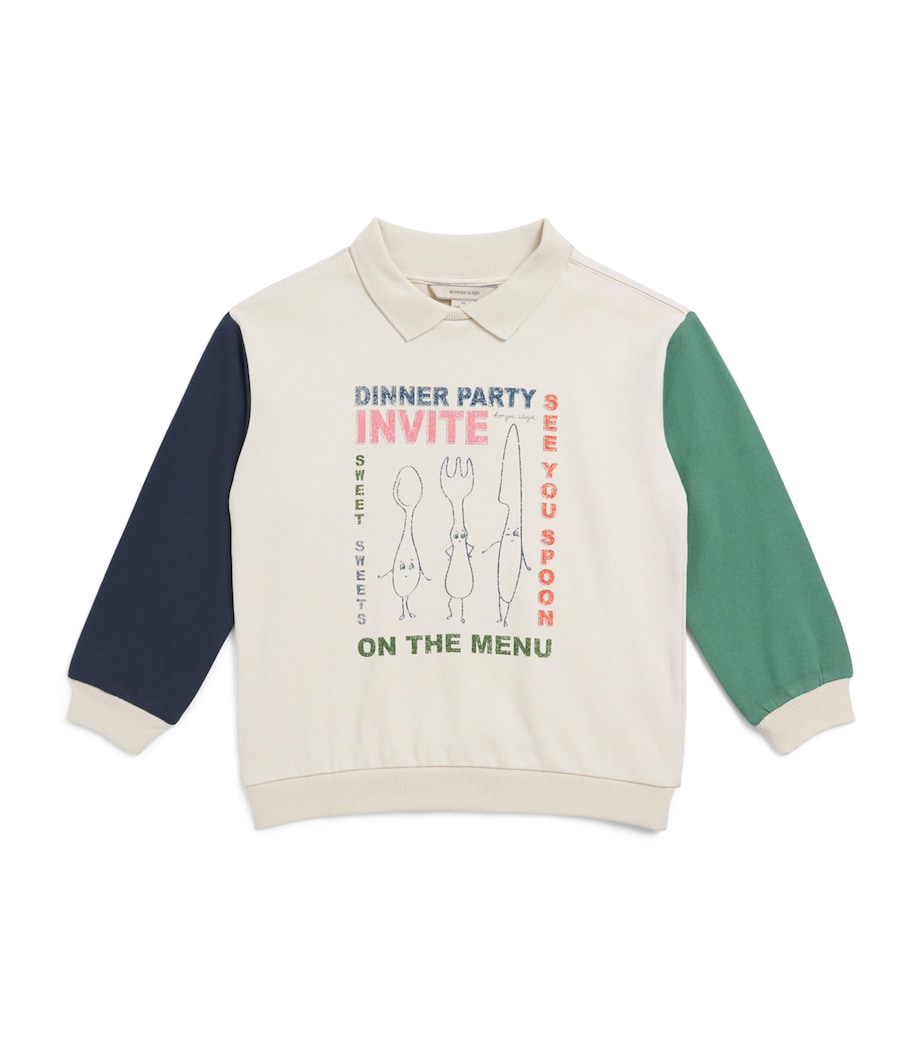 KONGES SLOJD Organic Cotton Polo Sweater (9 Months-12 Years) Multi Color Image 1