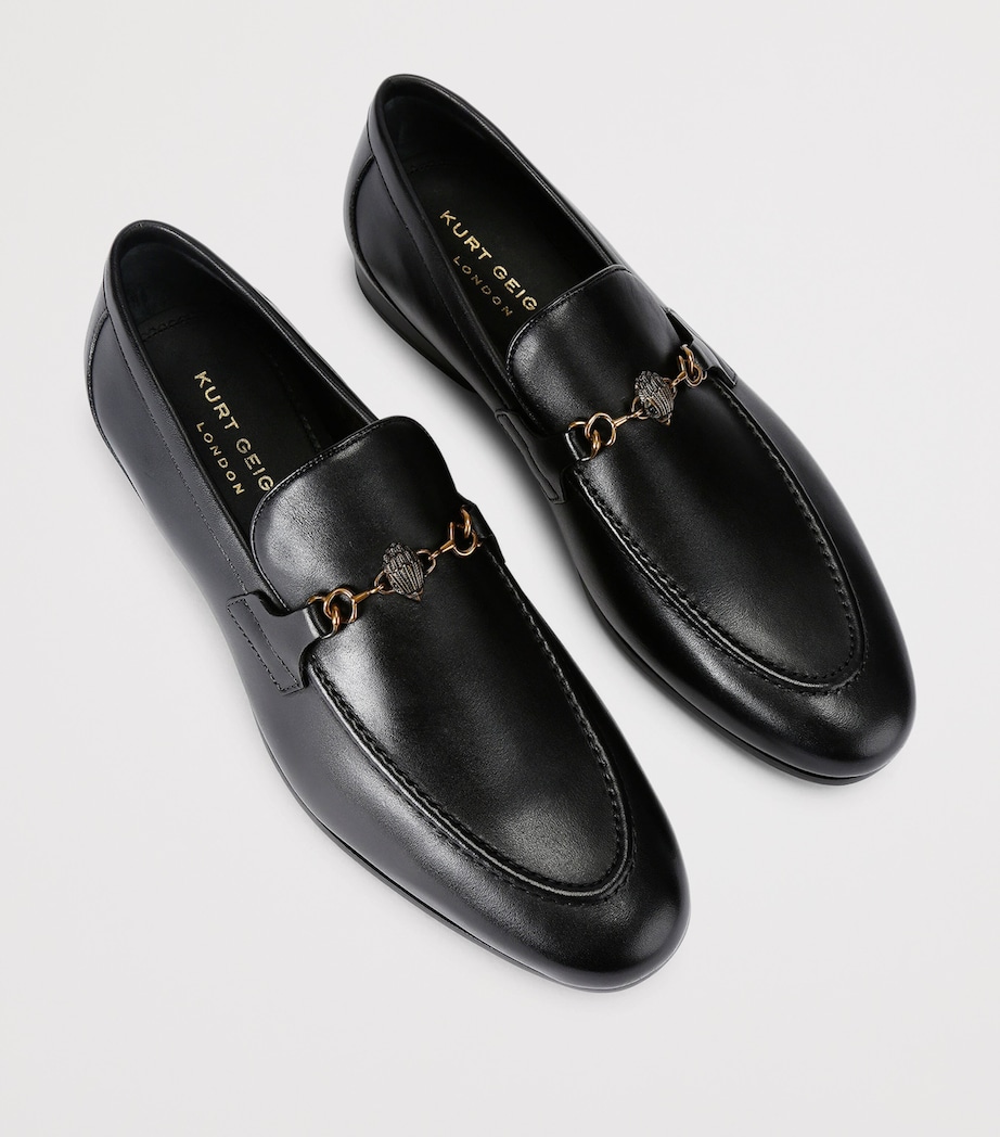 Kurt Geiger London Leather Alton Loafers Black Image 4