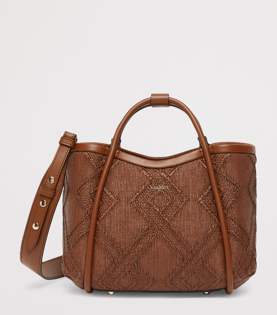 Max Mara Extra-Small Marine Top-Handle Bag Amber Brown Image 3