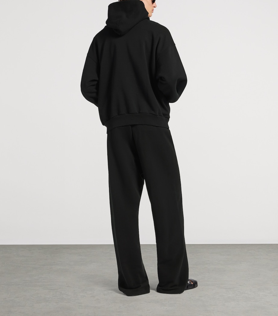 Balenciaga Mens Cotton Messy Spray Logo Sweatpants Image 3