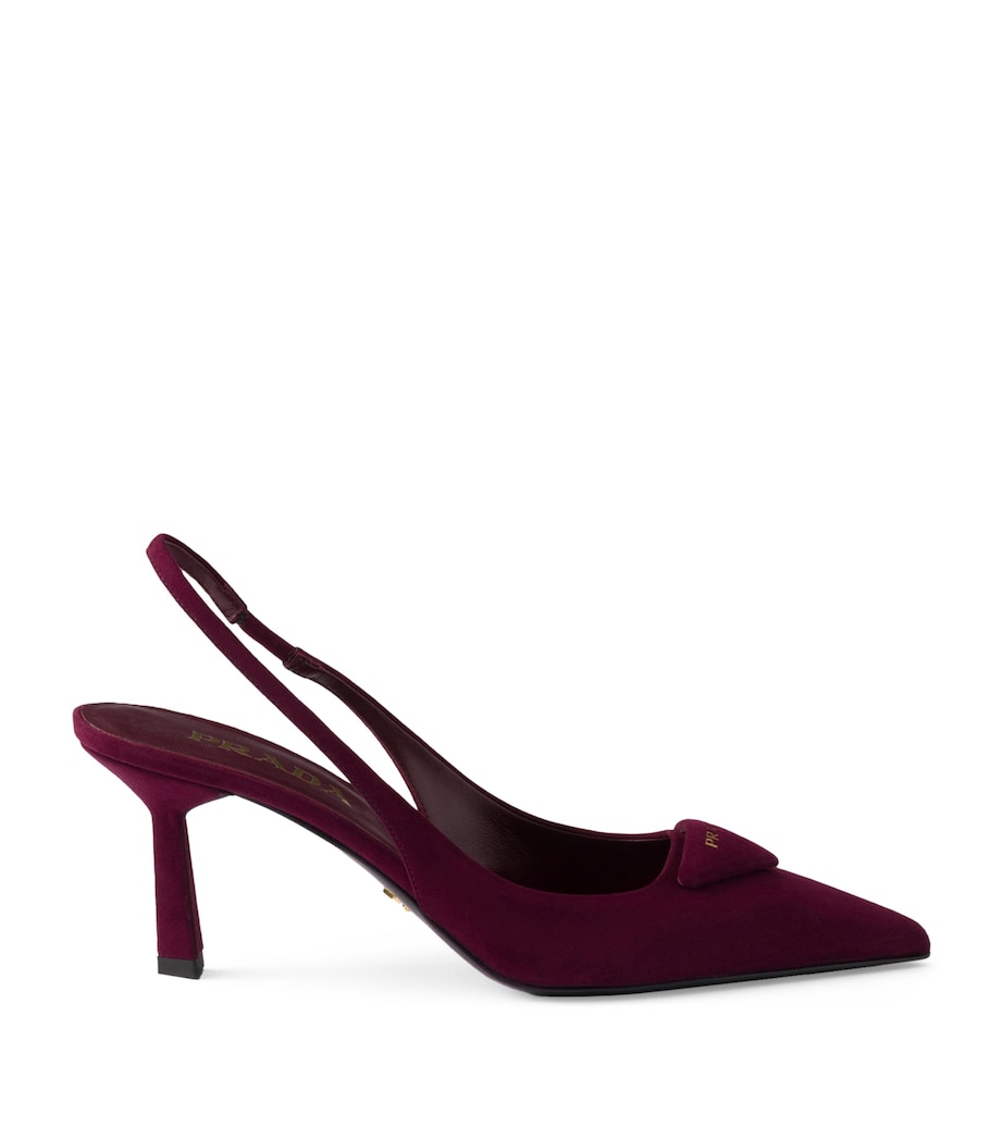 Suede Slingback Pumps 75 F0007 Image 1