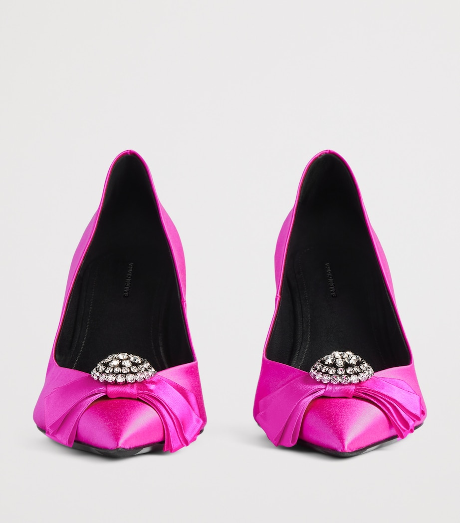 Balenciaga Satin Avenue Palazzo Pumps 90 Image 5