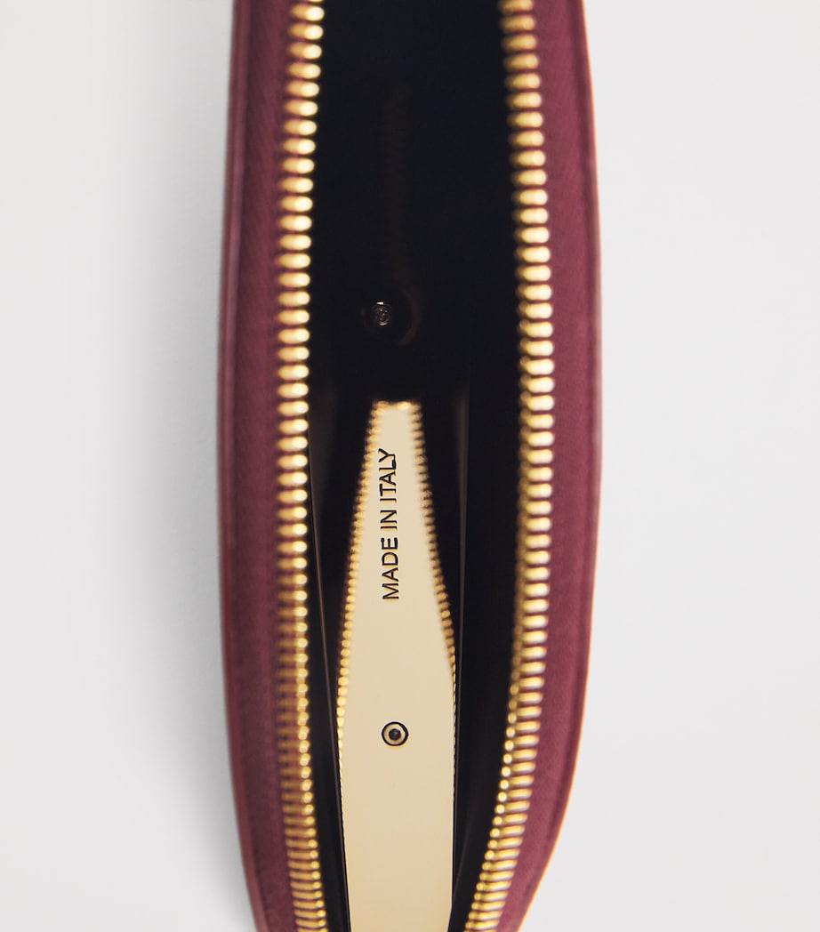 Carolina Herrera Leather Consuelo Clutch Bag Rioja Image 5