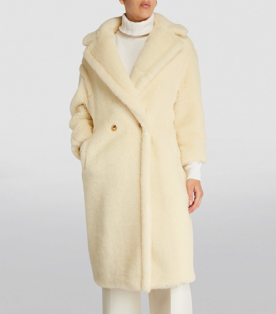 Teddy Bear Icon Coat WHITE Image 3