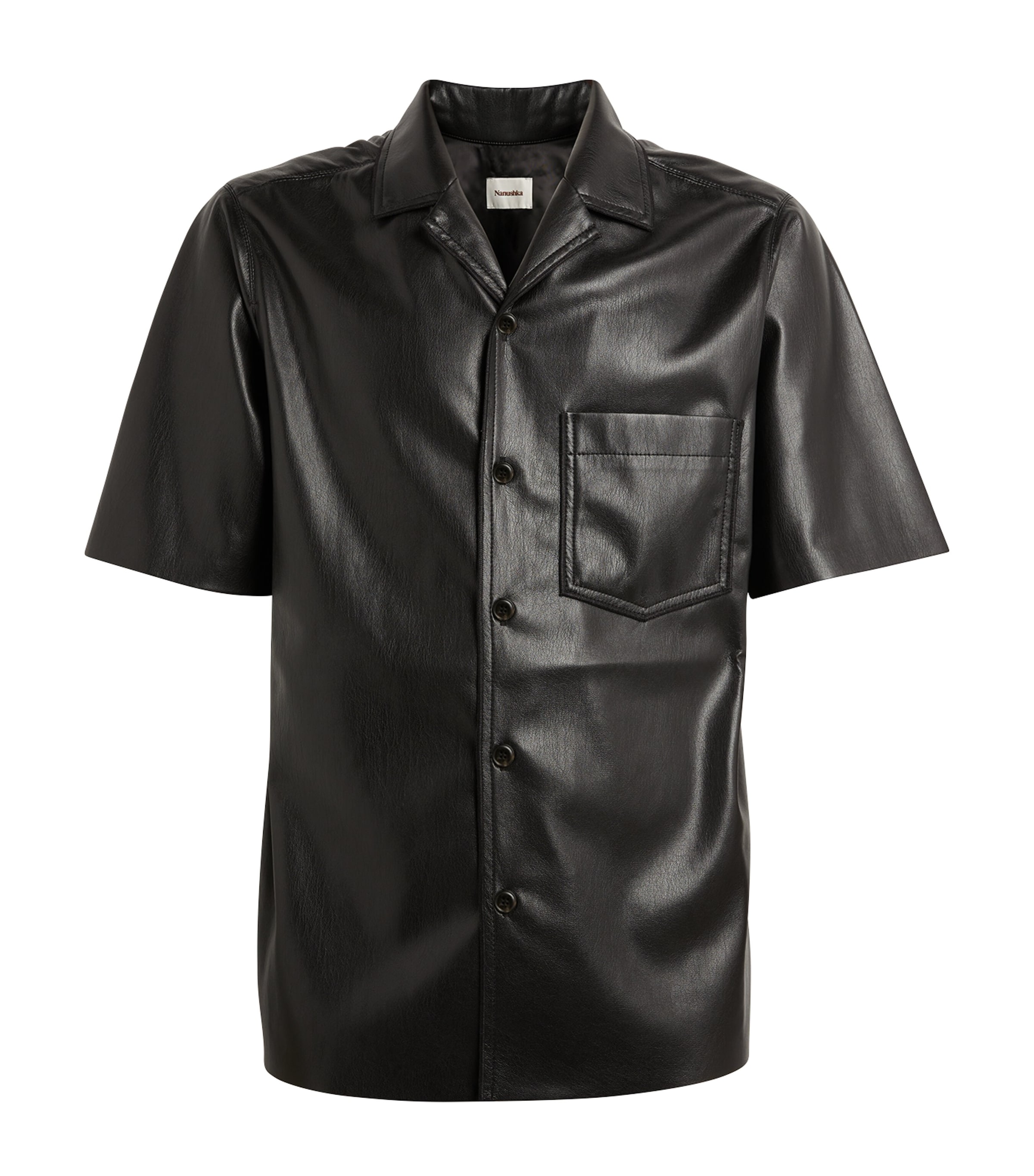 NANUSHKA FAUX LEATHER SHIRT 