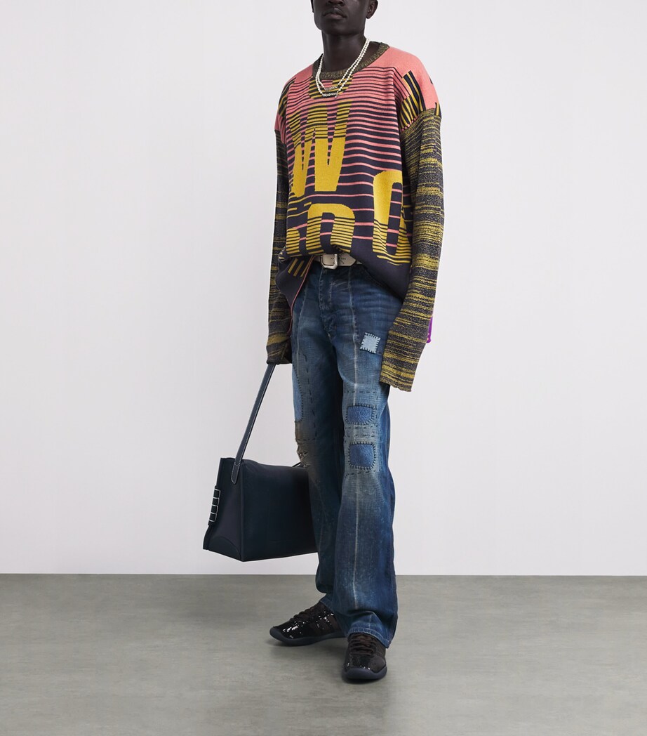 Knitted Logo Sweatshirt O102 MULTI Image 2