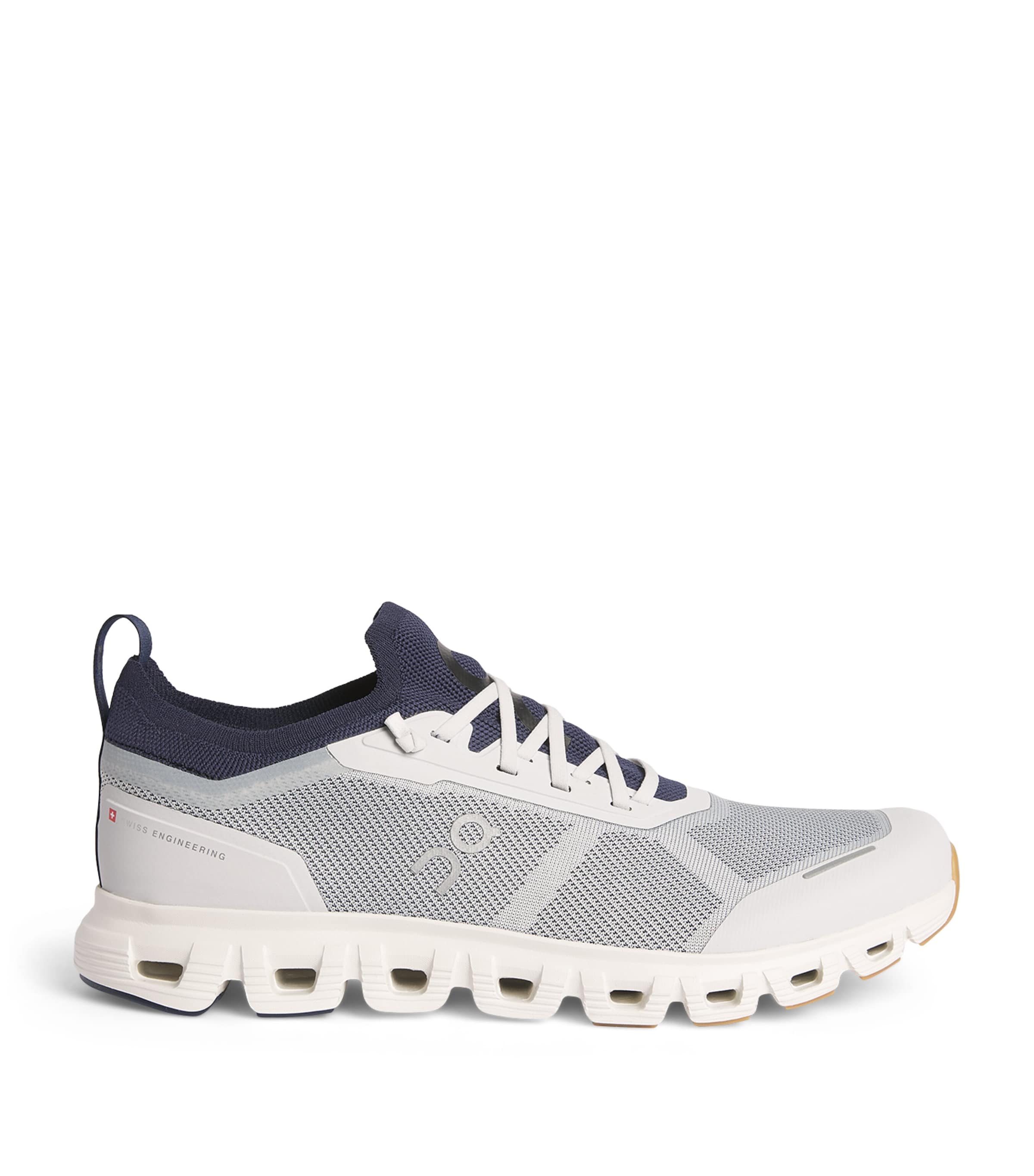 On Mens Cloud 6 Versa Trainers Frost | Midnight Image 1