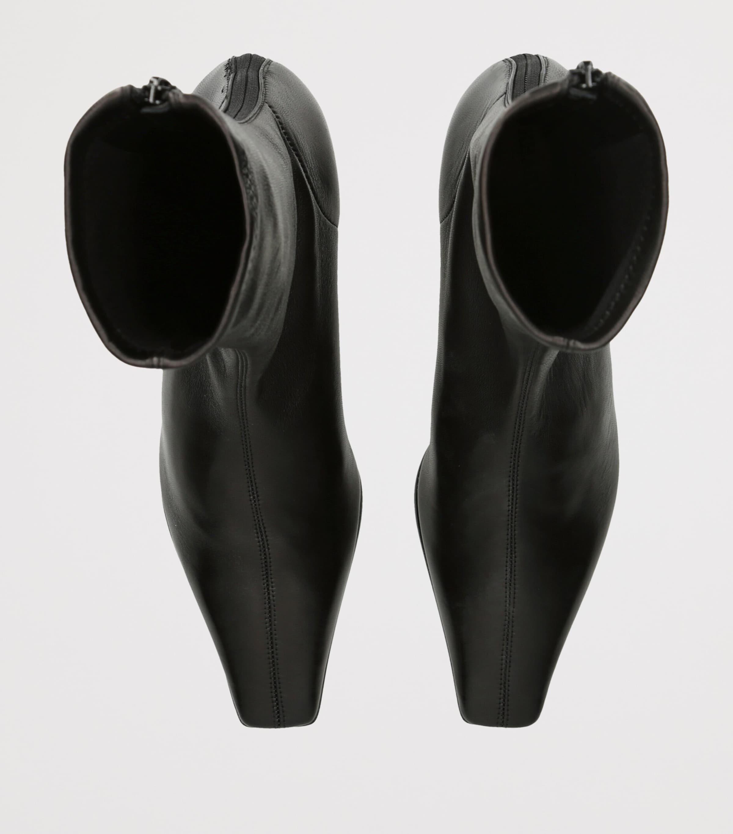 Khaite Leather Arizona Heeled Ankle Boots 40 Black Image 6