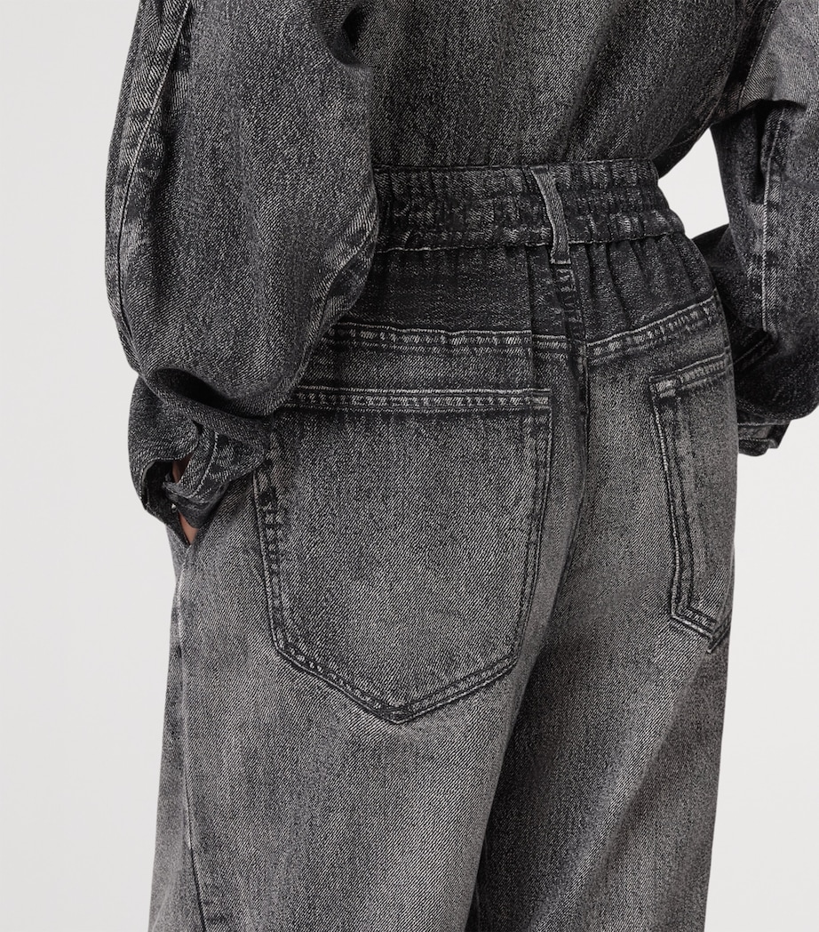 Tyler Illusion Print Wide-Leg Trousers ILLUSION BLACK Image 8