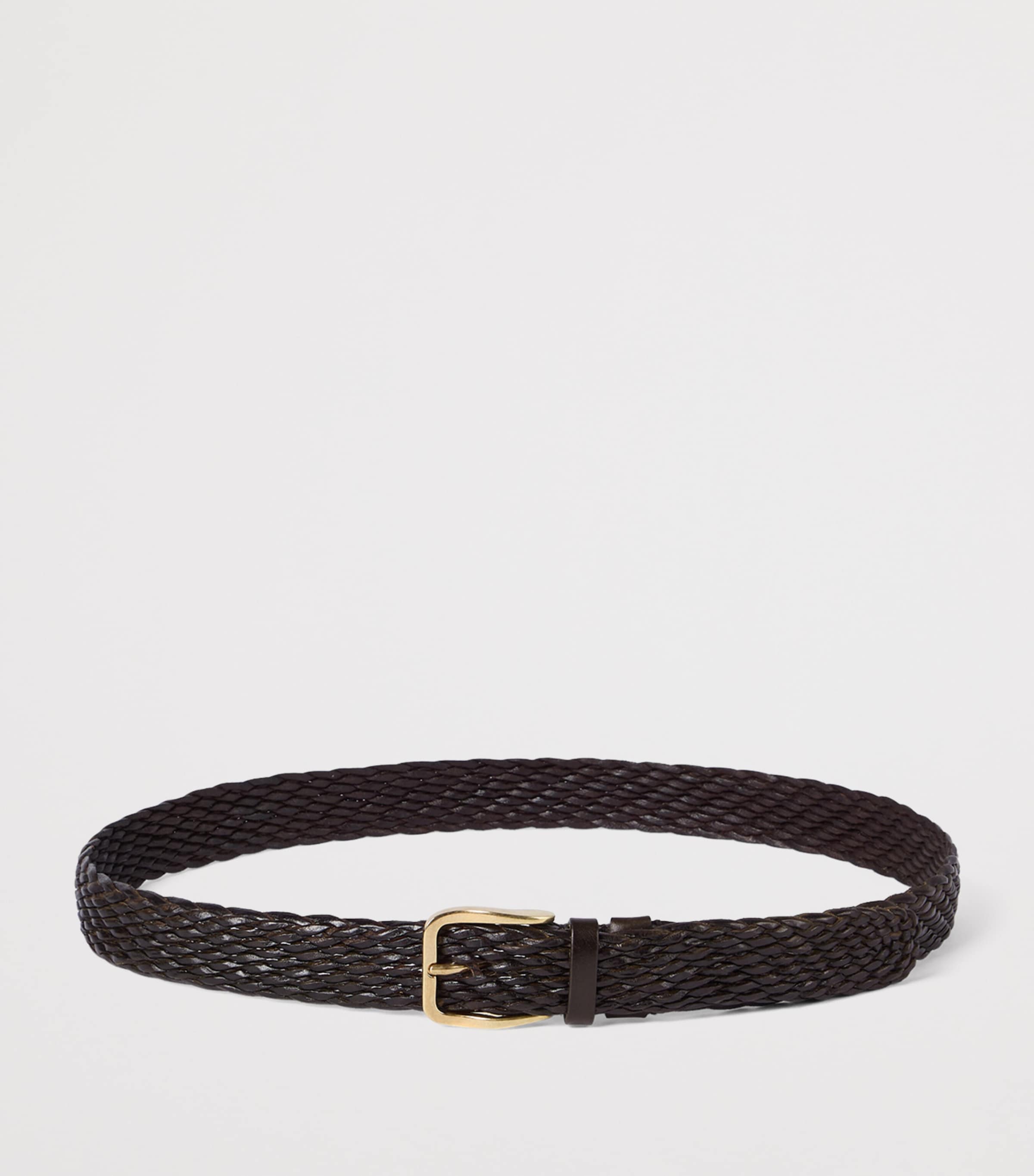 Brunello Cucinelli Calfskin Woven Belt Image 2
