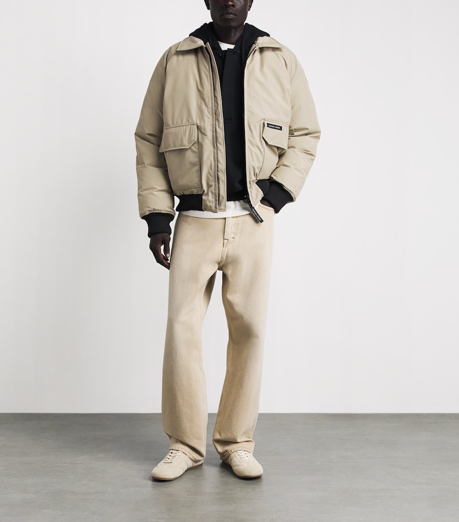Canada Goose Mens Down Mimico Bomber Jacket Military Tan Image 2